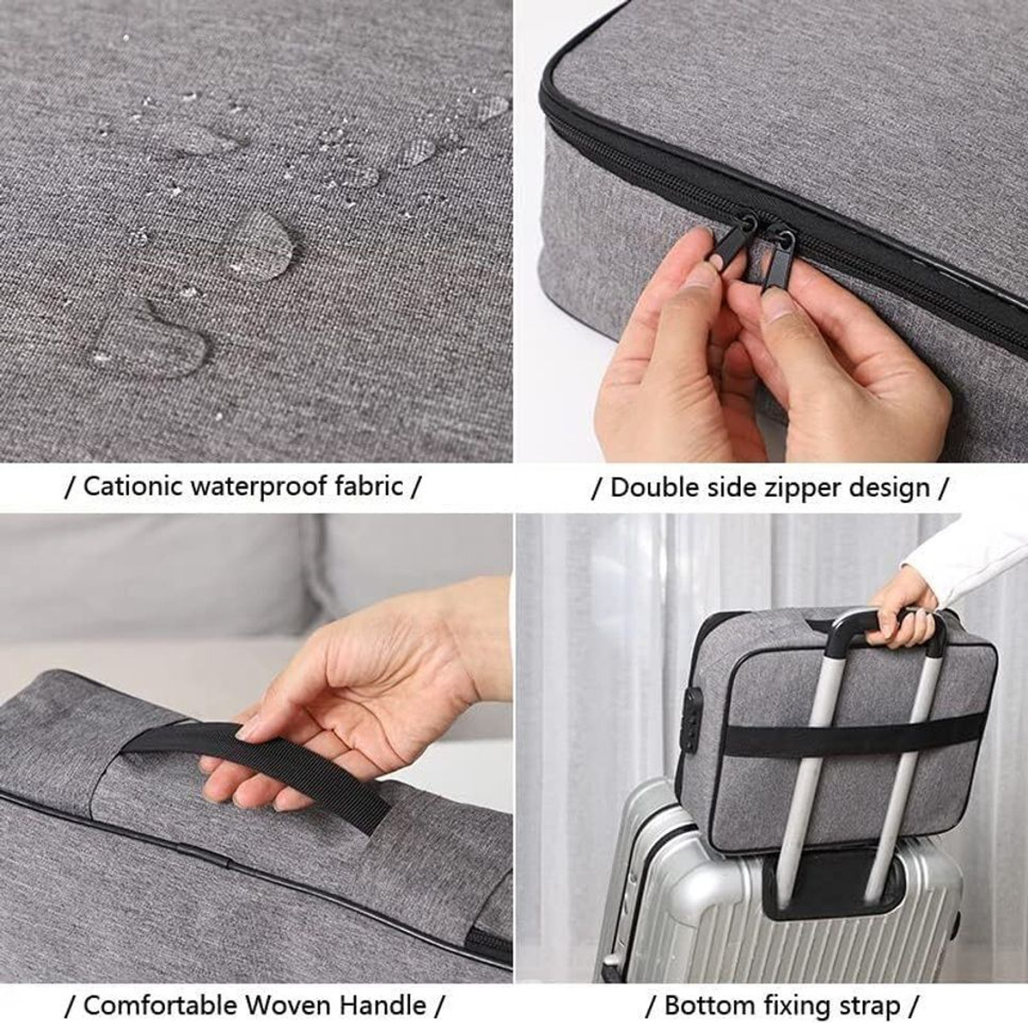 Image of zontic plastic document bag