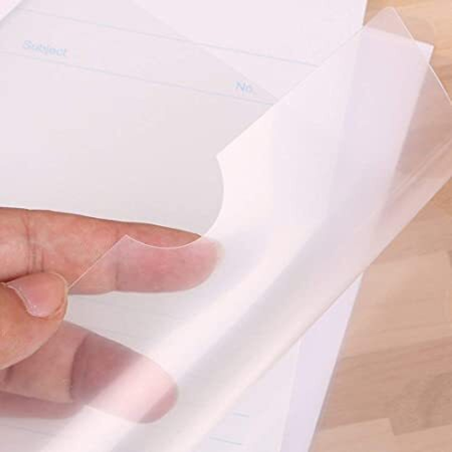 Image of Neel Plastic Transparent Stick File Folder Set-1 for A4 Paper Holder Storage Case Organizer