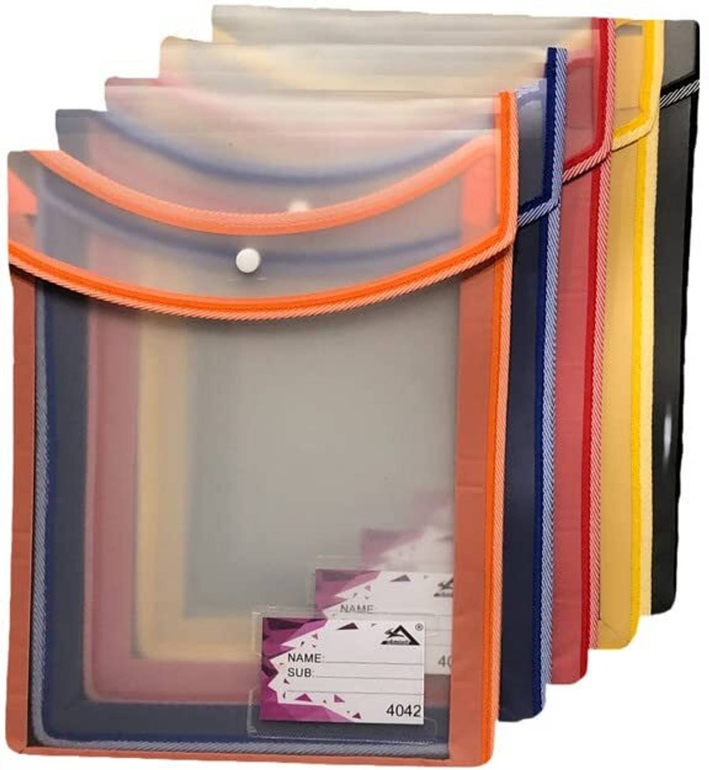 DiMoris Poly Plastic Expanding Document Folder A4 Legal - Image 1