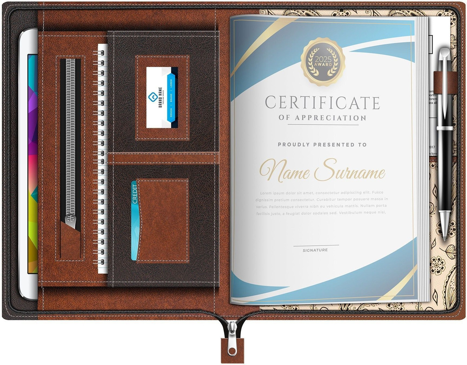 Image of Fedus Leatherette File Folder