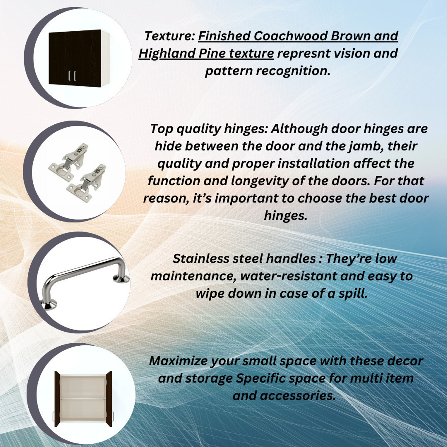 Image of SPECIALITY PANELS 2 Doors Modular Wall Cabinet with Termites Resistance Engineered Wood Hanging Filing Cabinet