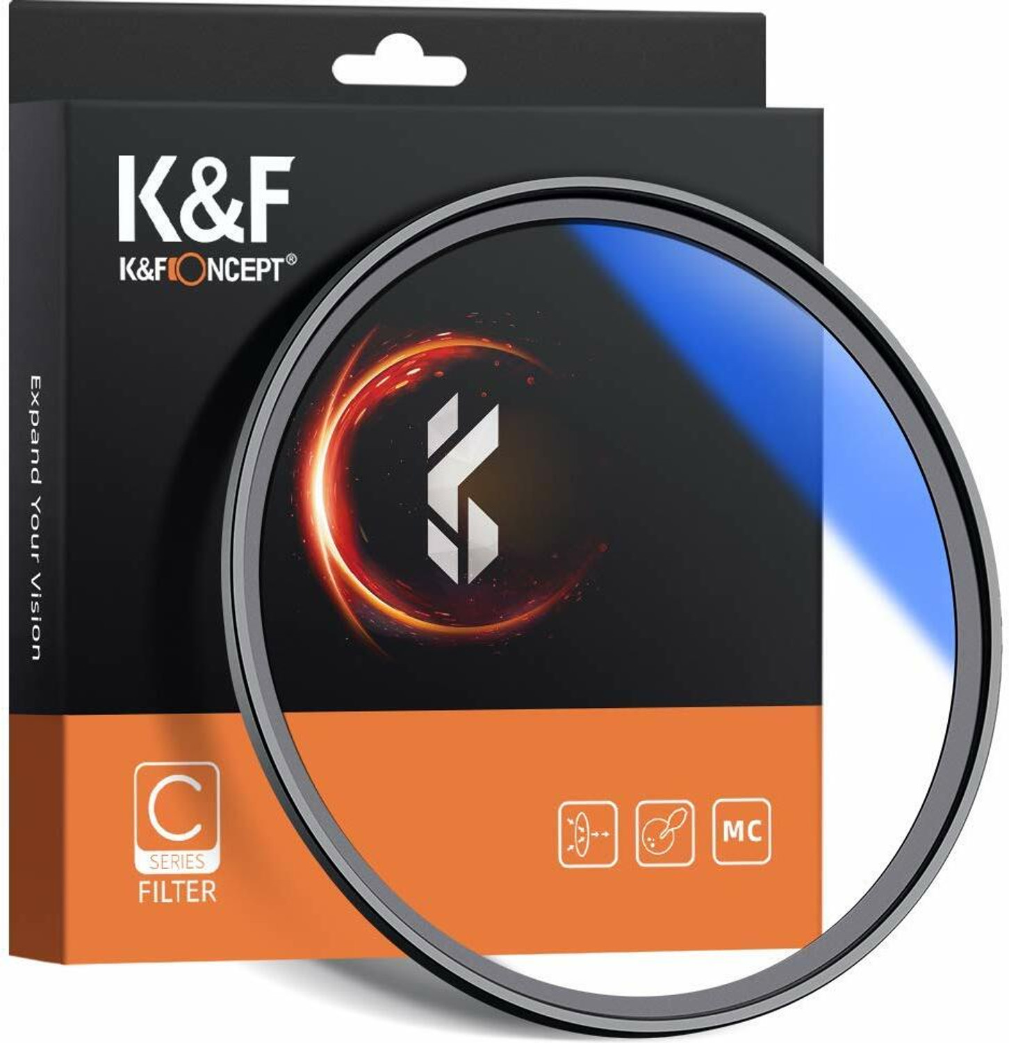Image of K&F Concept 55MM MC UV Protection Filter Slim Frame with Multi-Resistant Coating for Camera Clear Filter