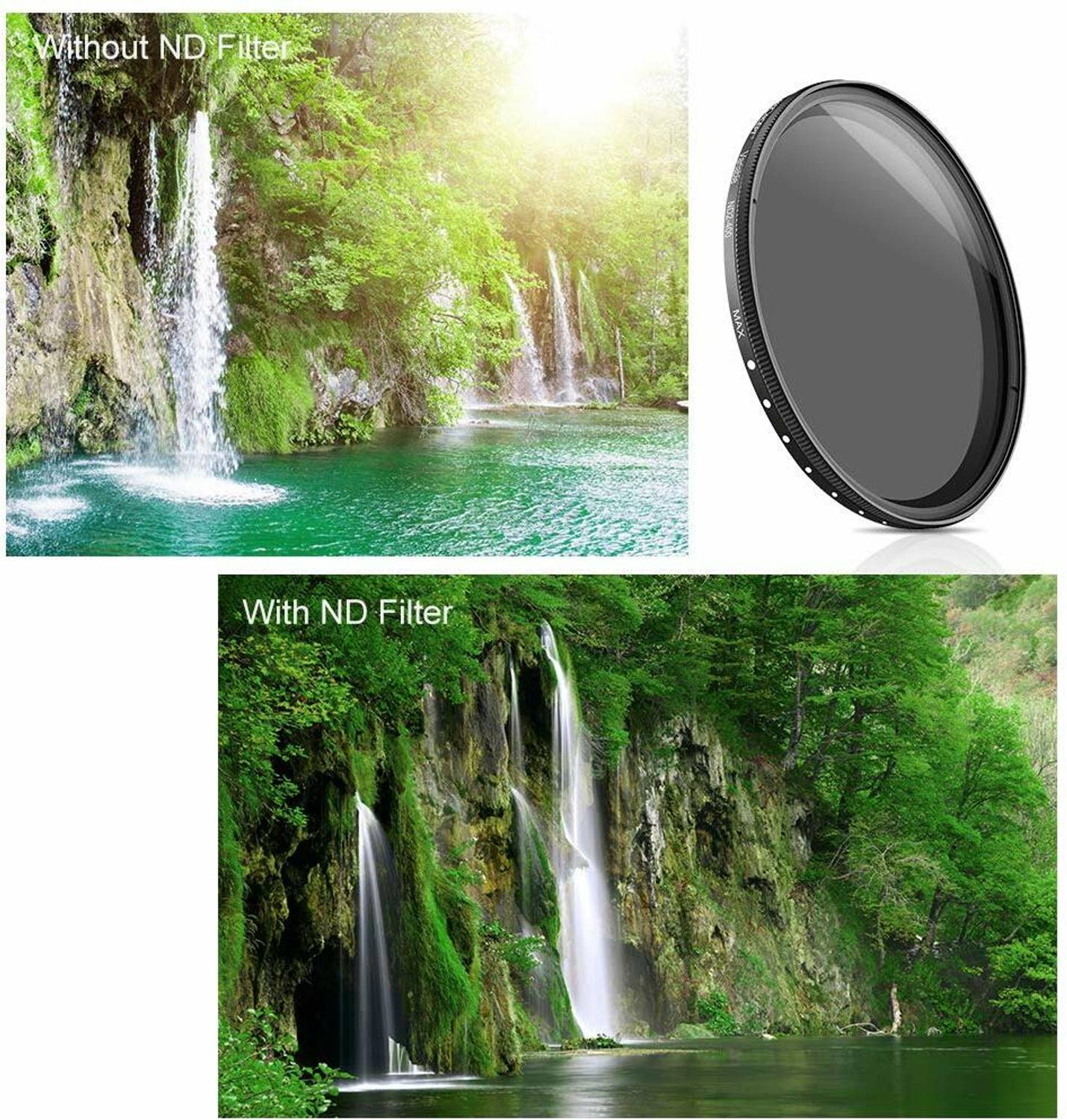 K&F 67mm Variable ND2-400 Filter for DSLR - Image 4