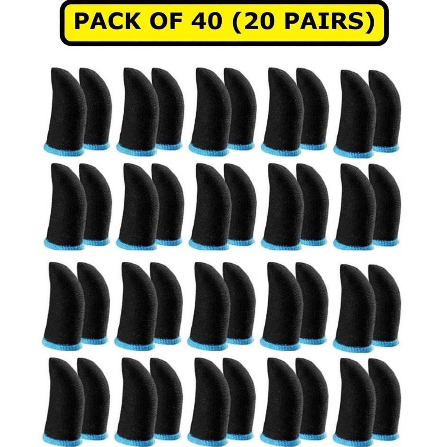 KeepMeSafe 20 Pairs Finger Sleeve for Mobile Gaming - Image 1