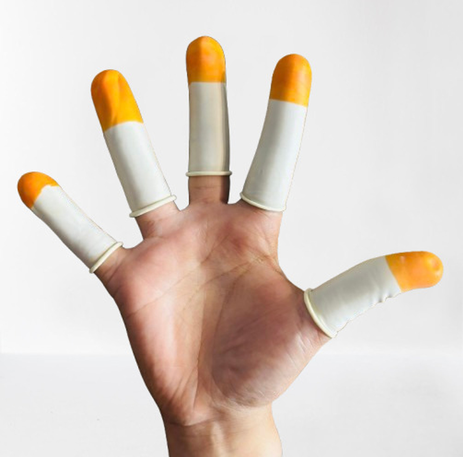Image of SHOPPALL Silicone Finger & Thumb Protector Sleeves Set Of 5p Finger Sleeve