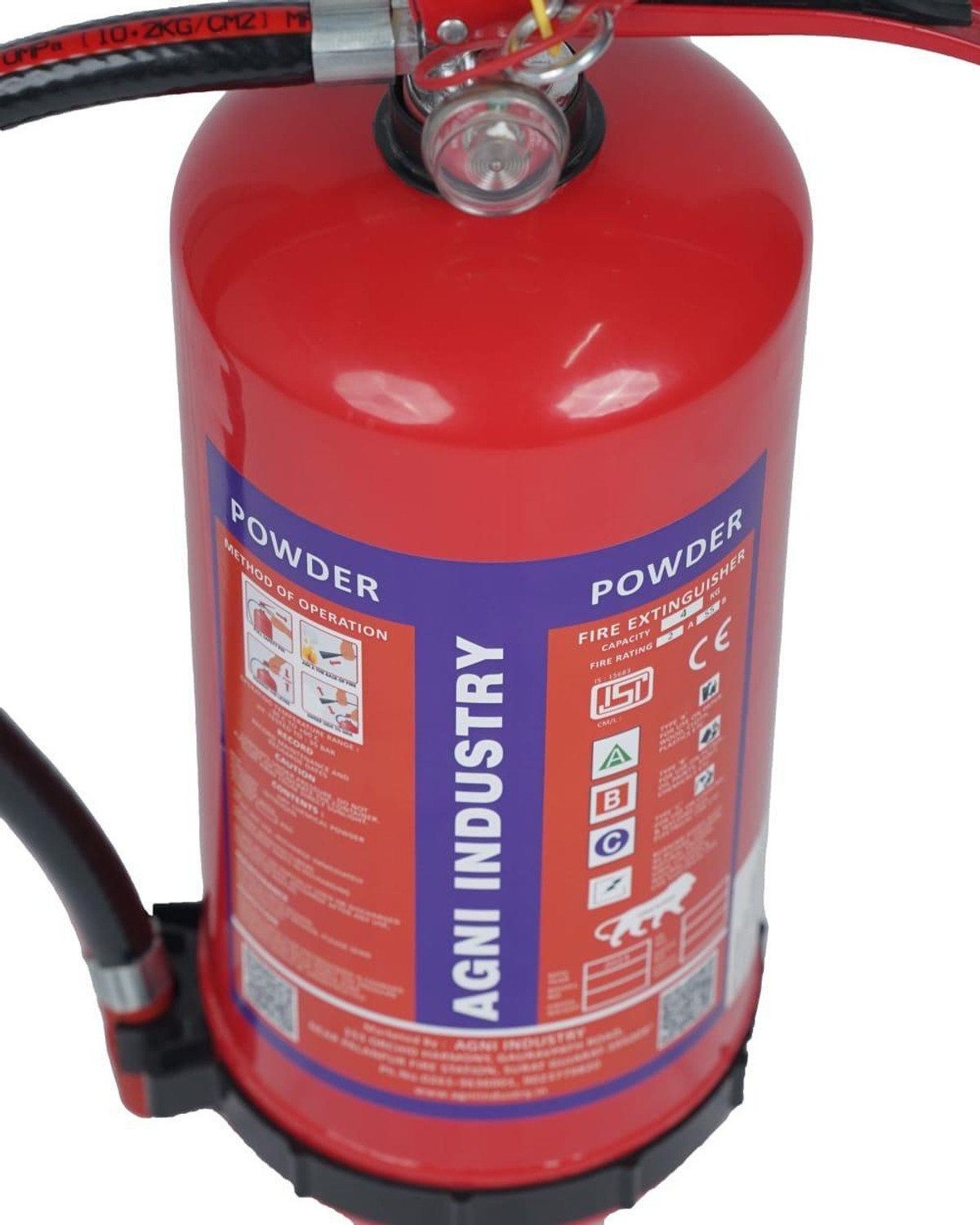 Image of AGNI INDUSTRY Fire ABC Powder Type 6 Kg Fire Extinguisher Mount Fire Extinguisher Mount
