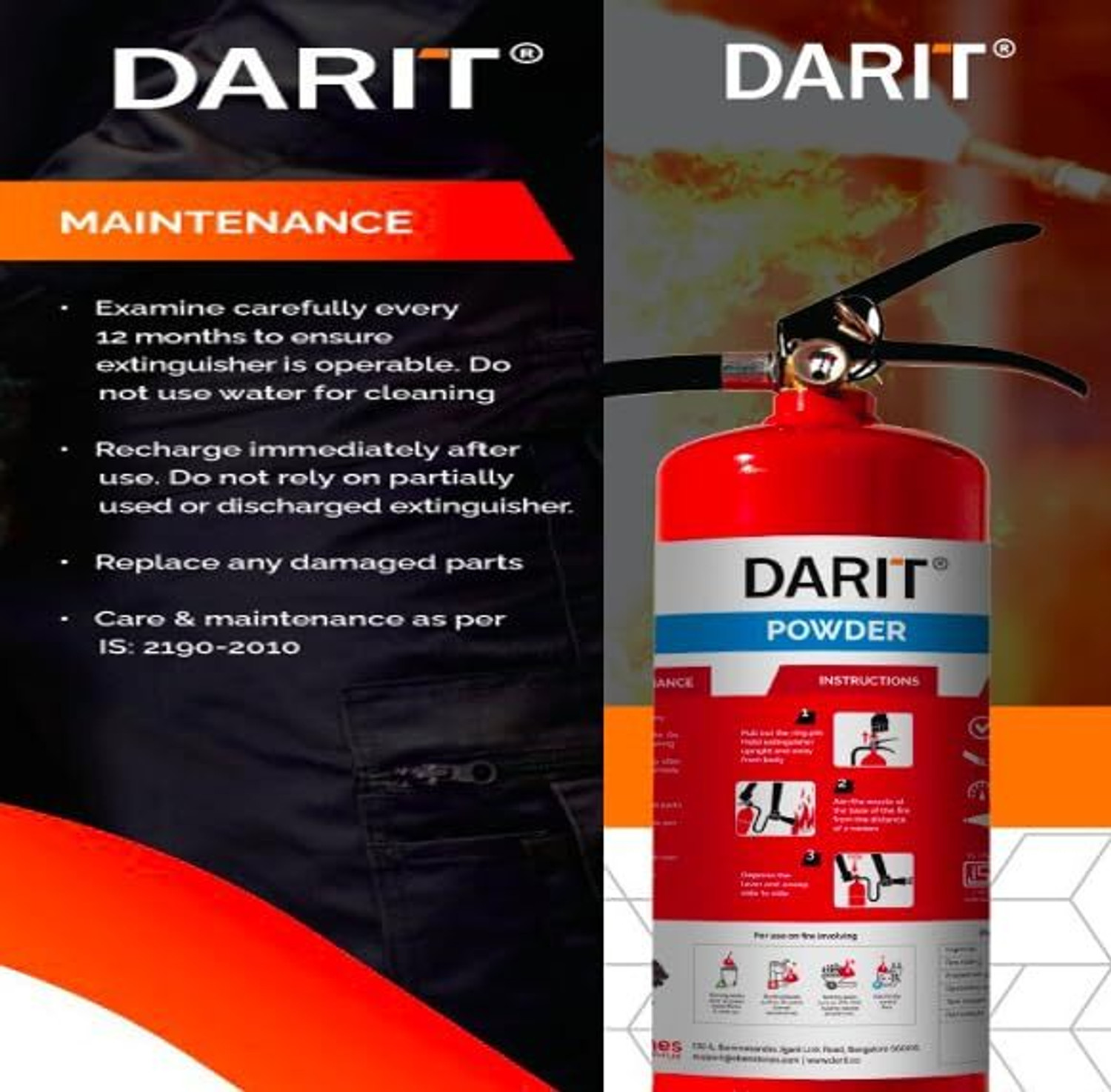 Image of DARIT MAP-50%-6KG Fire Extinguisher Mount