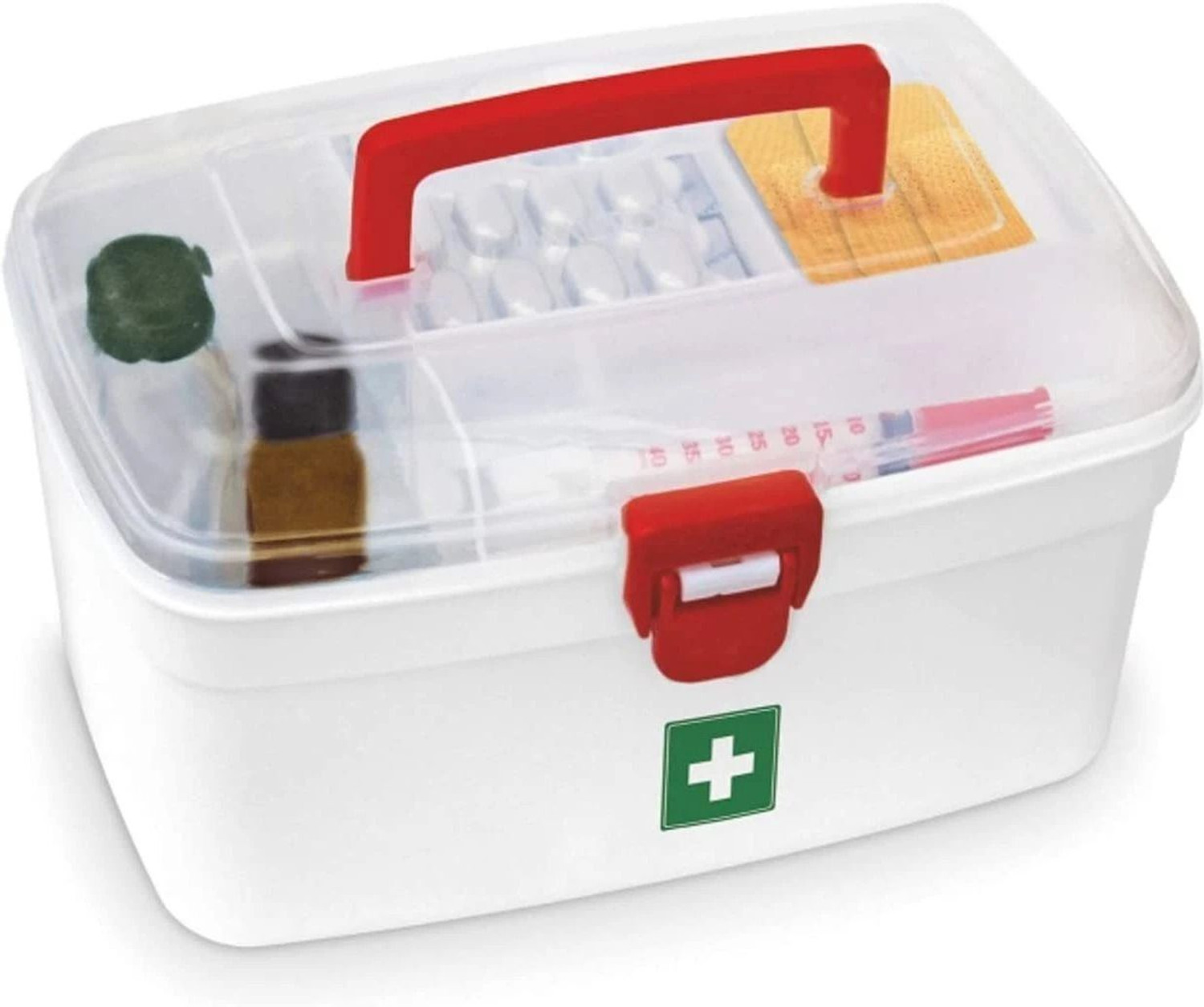 Image of YAARA ENTERPRISE Multi Purpose Medicine Medical First Aid Box with Multi Utility Storage with Handle First Aid Kit