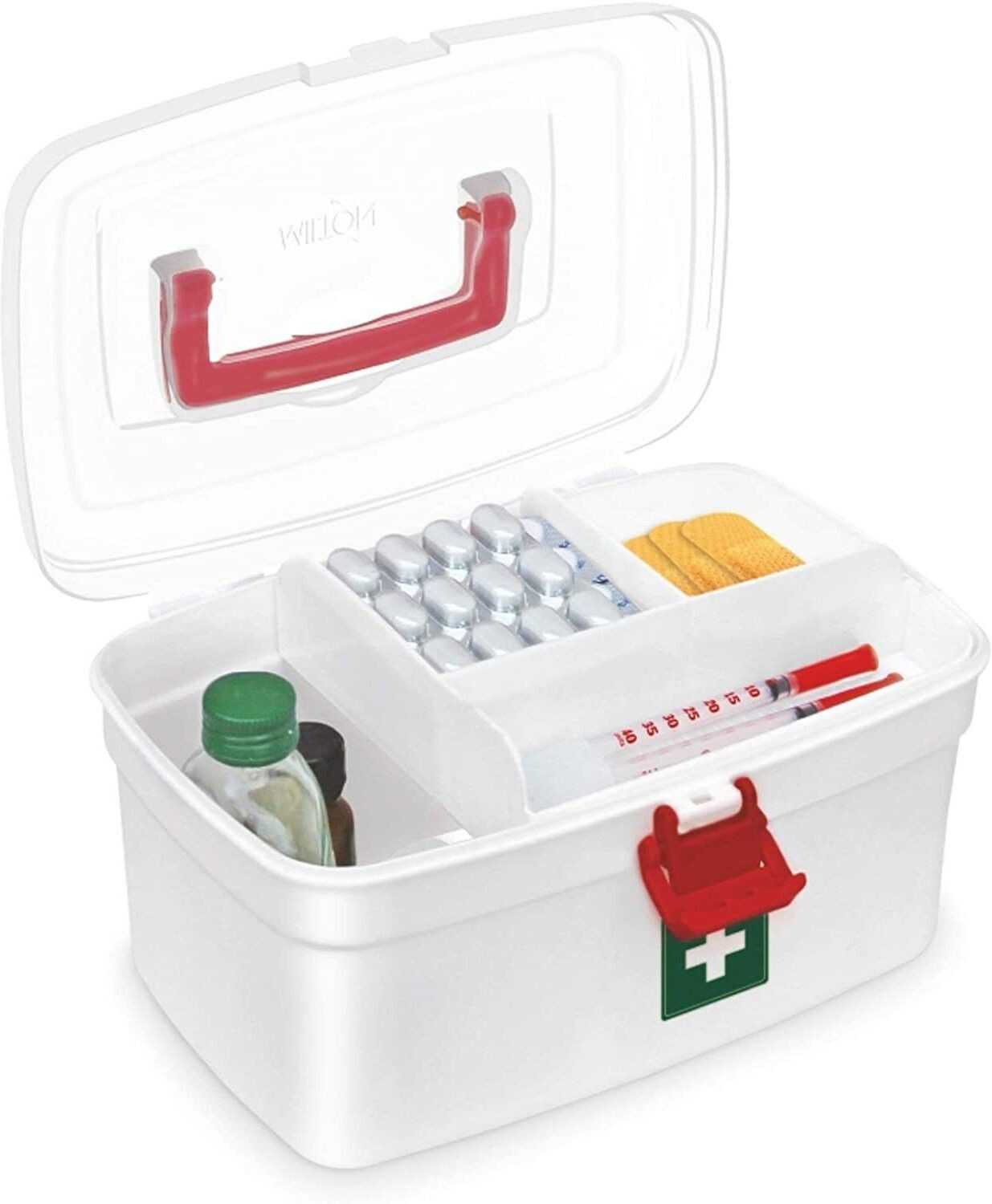 Image of YAARA ENTERPRISE Multi Purpose Medicine Medical First Aid Box with Multi Utility Storage with Handle First Aid Kit