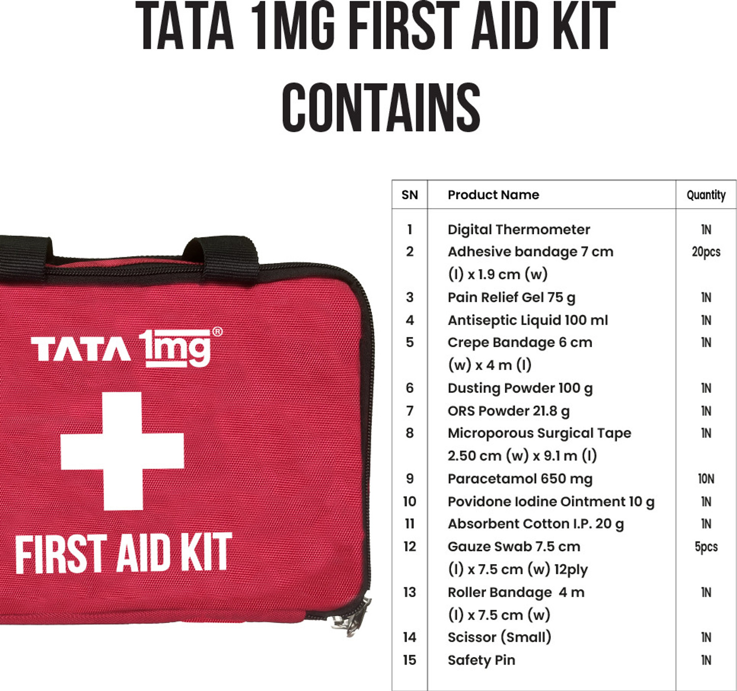 Image of TATA 1mg T1MG /FA01 First Aid Kit