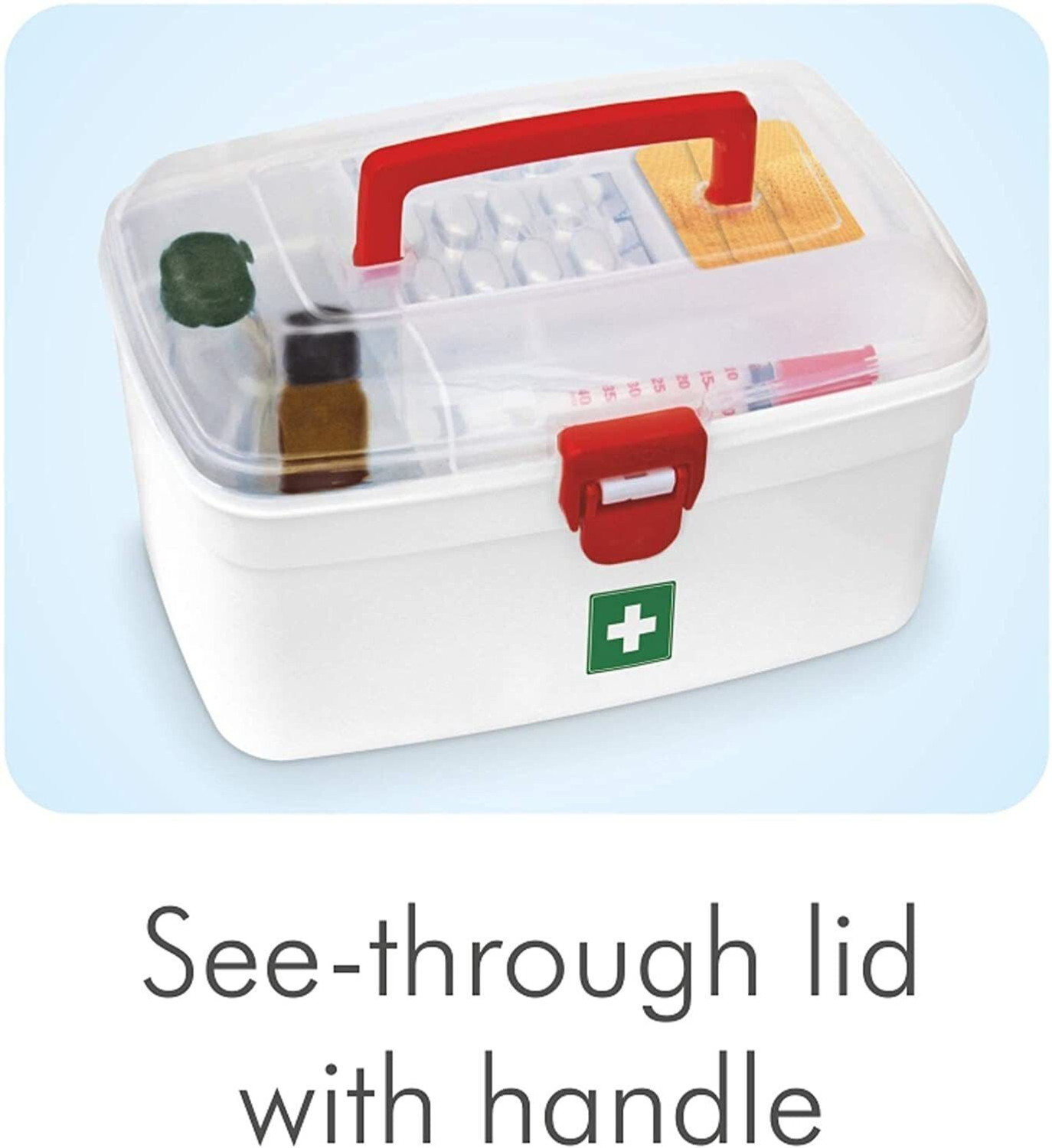 Image of YAARA ENTERPRISE Multi Purpose Medicine Medical First Aid Box with Multi Utility Storage with Handle First Aid Kit