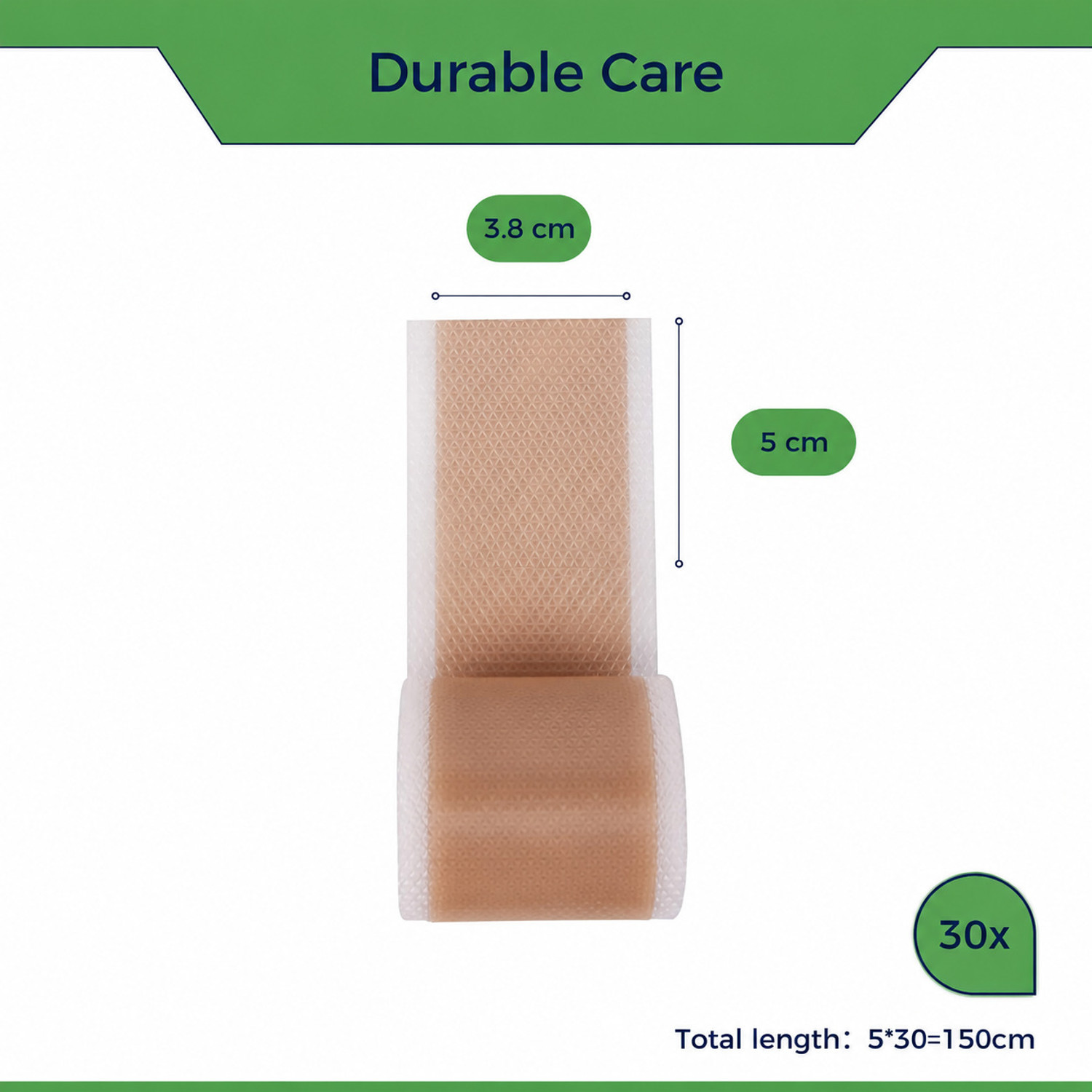 Image of Coloseal Medical Scar Removal Sheet, Surgical scar tape, Acne, 30 count (4cm x 150cm) First Aid Tape