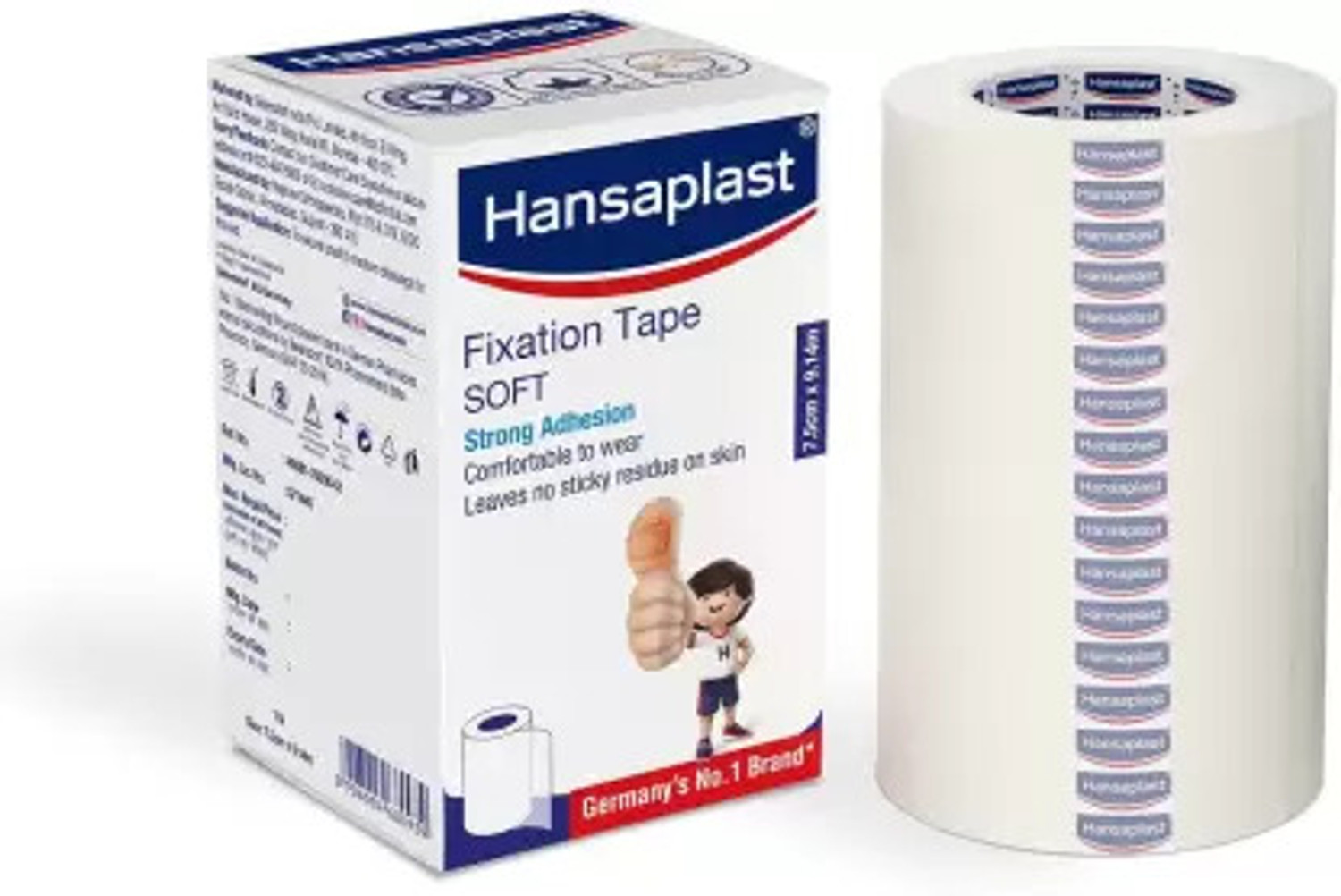 Image of HANSAPLAST Fixation Tape, (7.5 CM x 9.14 M) First Aid Tape