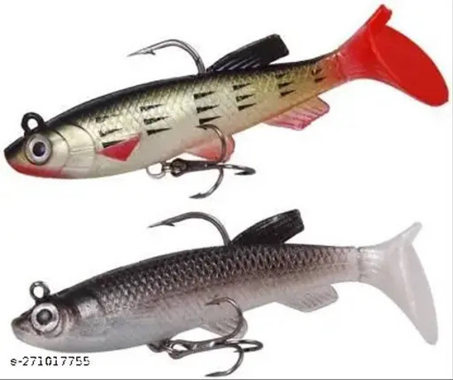 HyperTrex Soft Bait Silicone Fishing Lure Pack of 2 - Image 1