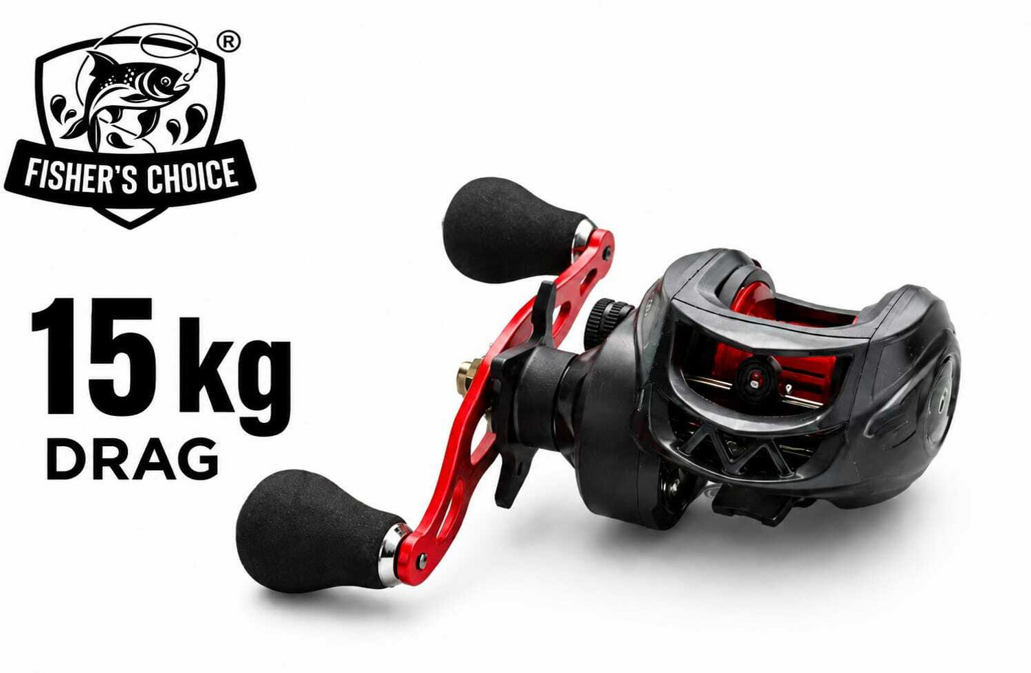 Image of Fishers choice High Speed Metal Fishing Reel 6000 Series for Fresh Water and Lake Water Fishing FC721-BL