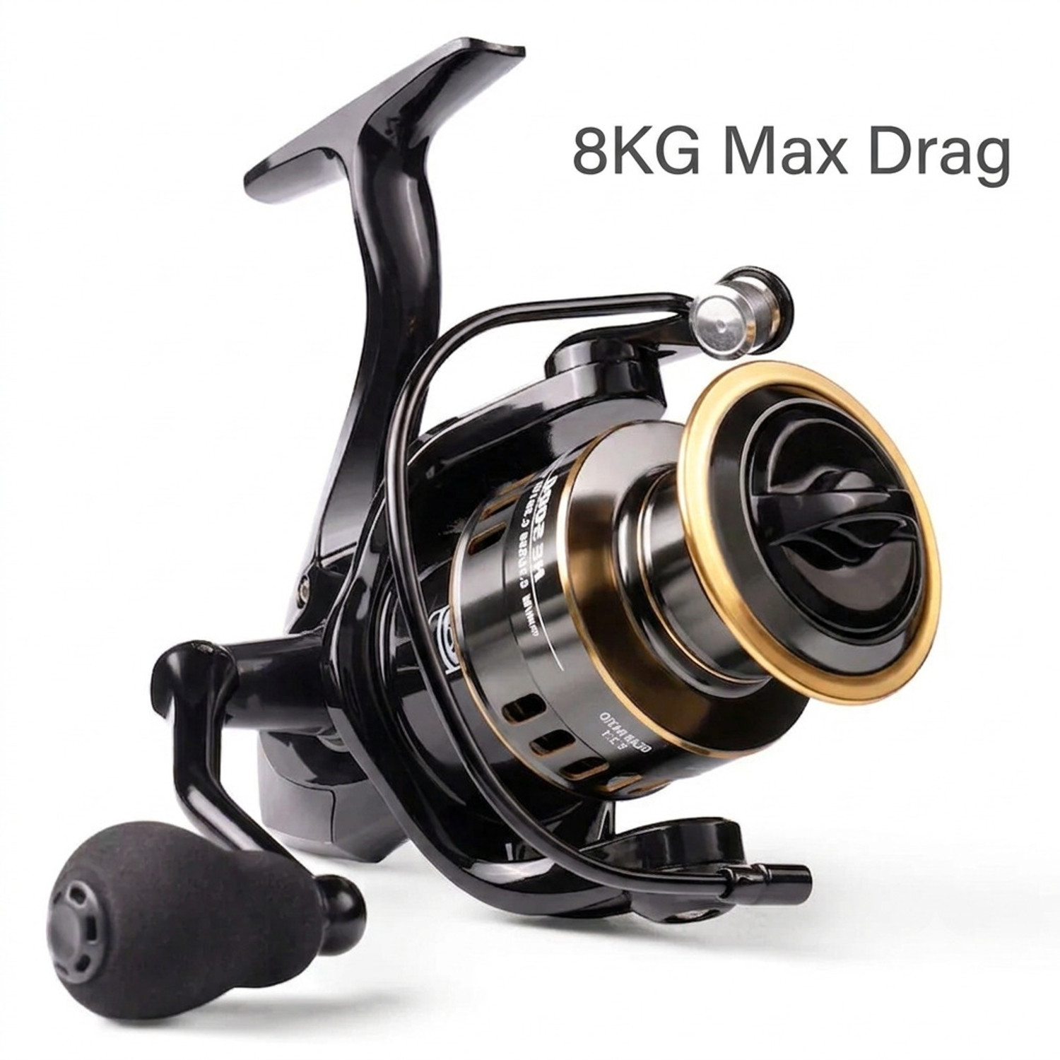 Image of ezzy High Quality Reel Gear Ratio 5.2:1 Metal Spool Saltwater Reel Fishing 8KG HE6000