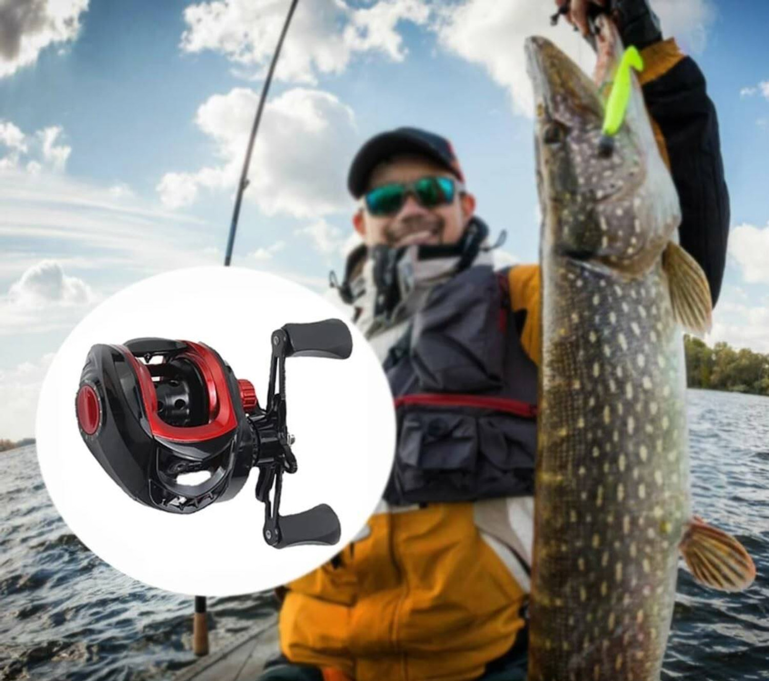 Image of AlleyGlam Baitcast Reel Baitcasting Fushing reel Right Hand Baitcasting Fishing Reel (Spin)