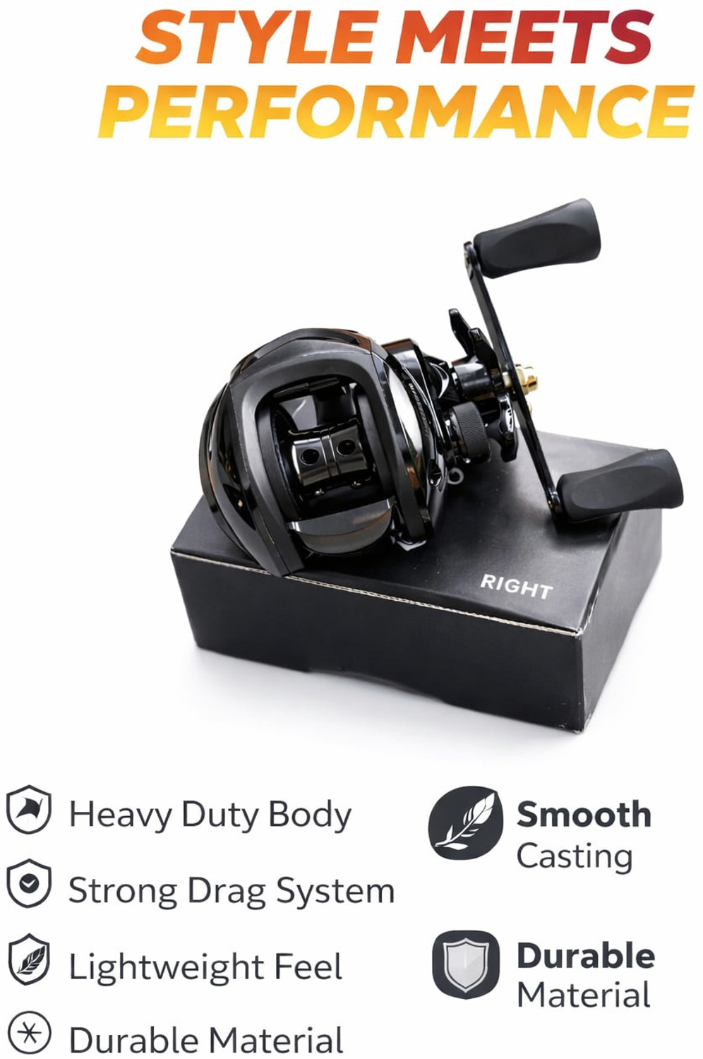 Image of Fishers choice Baitcasting Fishing Reel for Fresh Water & Lake SHIMANUODL 2