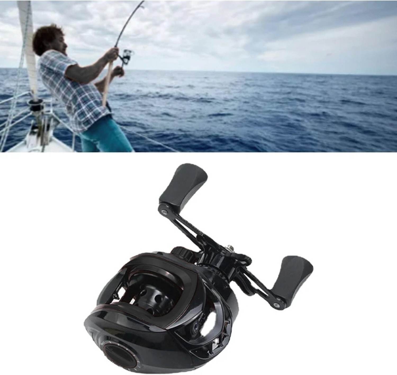 Image of Khatija Manufacture Service Premium Baitcasting Fishing Reel 19+1 BB 9 Gear Anti corrosion left hand Premium Baitcasting Fishing Reel 19+1 BB 9 Gear Anti corrosion left hand
