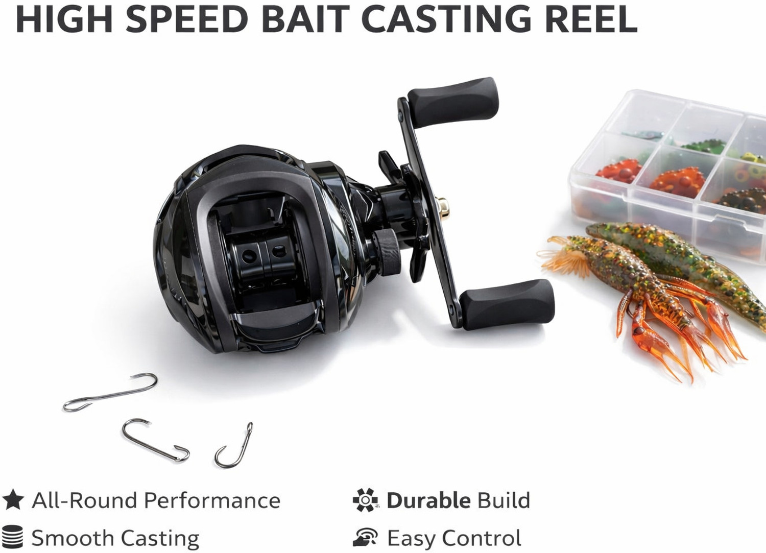 Image of Fishers choice Baitcasting Fishing Reel for Fresh Water & Lake SHIMANUODL 2