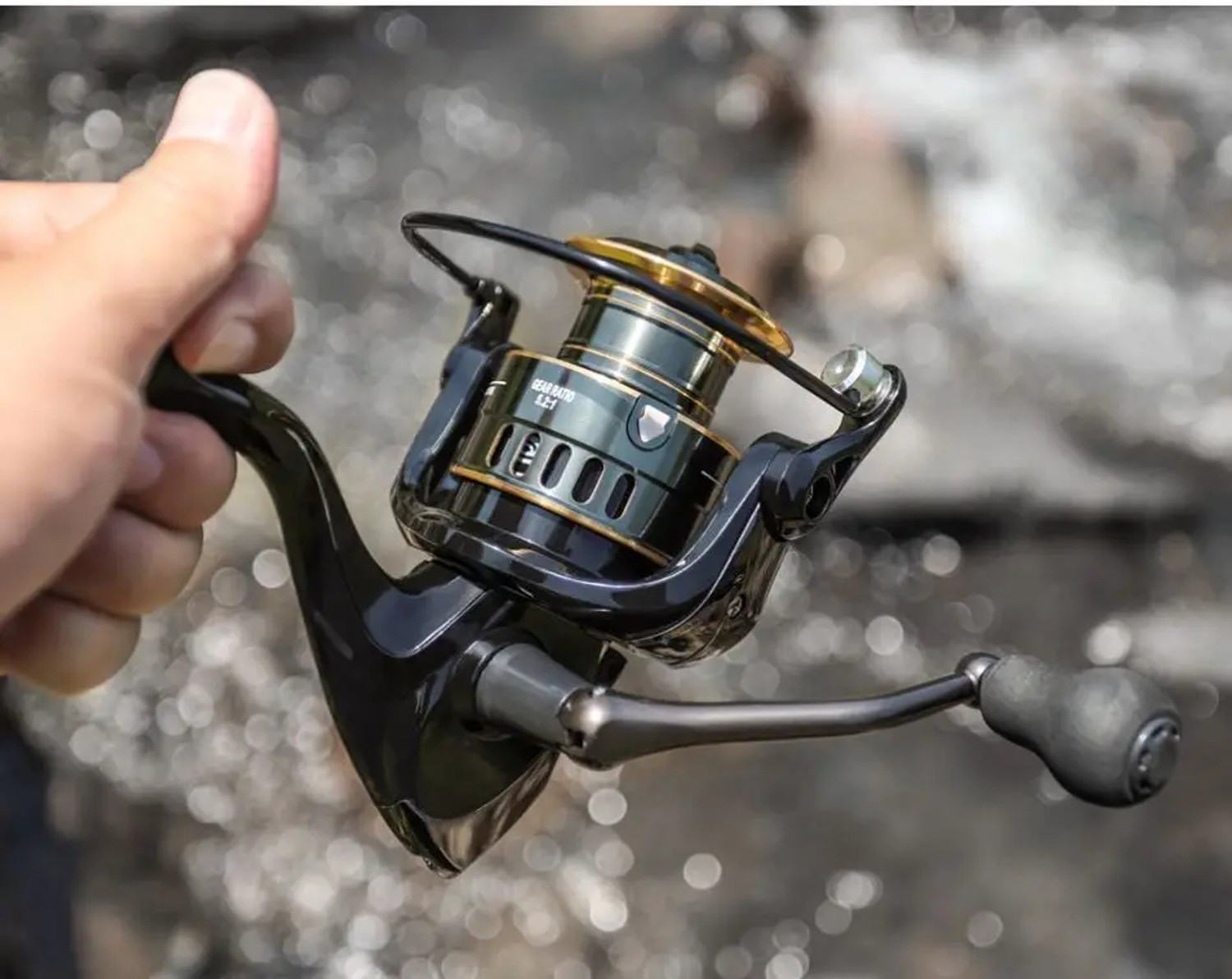 Image of ezzy High Quality Reel Gear Ratio 5.2:1 Metal Spool Saltwater Reel Fishing 8KG HE6000