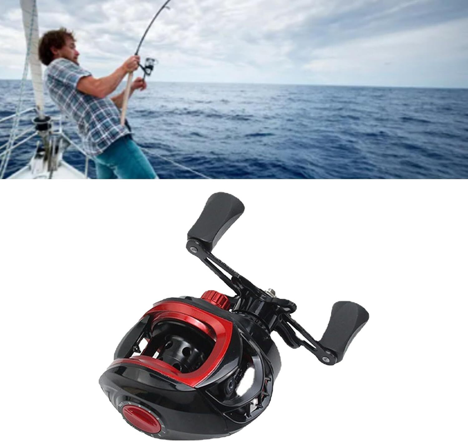 Image of Abirs Baitcasting Fishing Reel 17+1BB 9 Gears Anti Corrosio Reels Right Hand 17+1BB