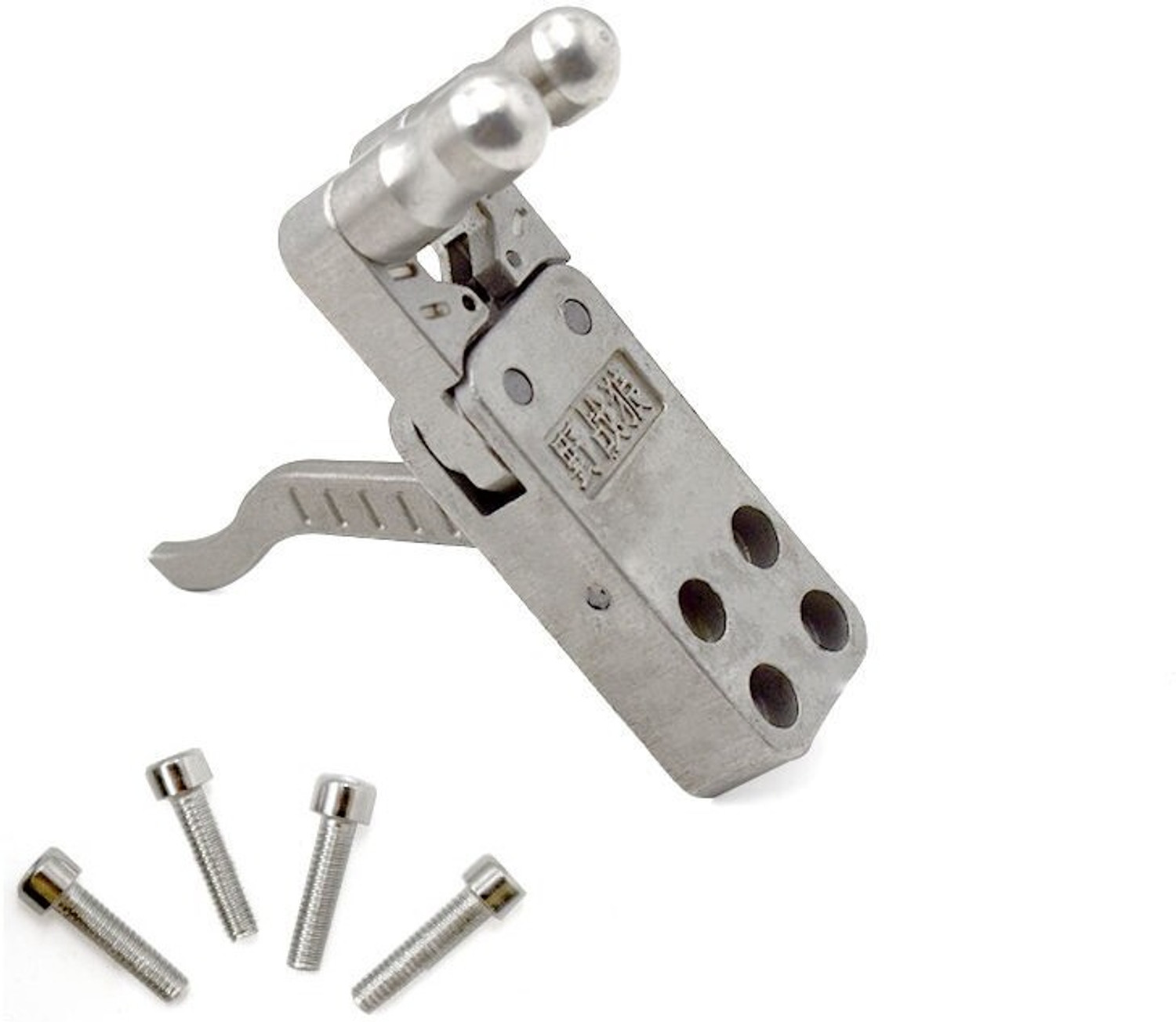 Image of Marksman DIY Slingshot Spreader Outdoor Slingshot Accessories Trigger Silver Fishing Rod