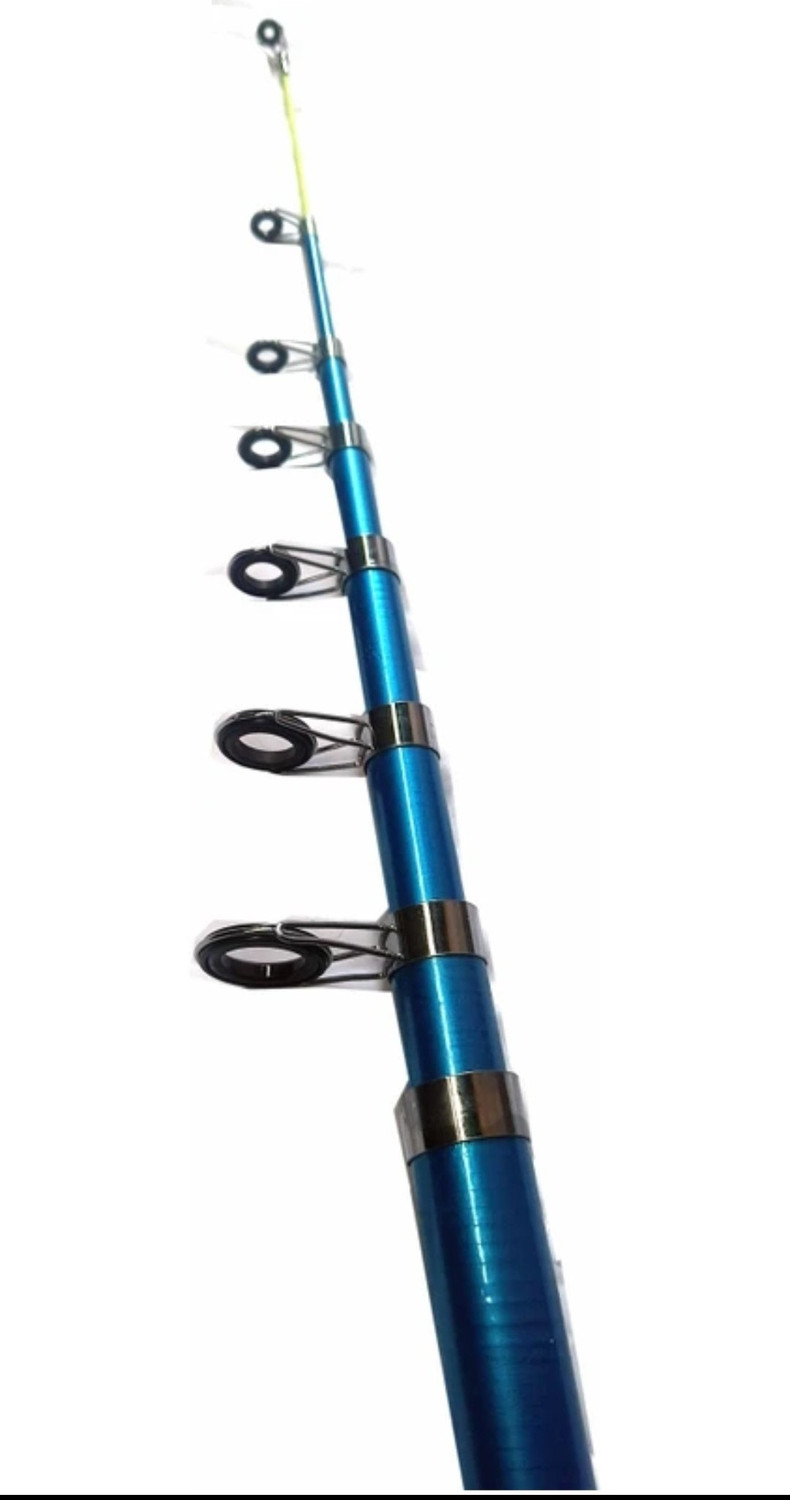 Image of MR Shark Single color rod210 21084 Blue Fishing Rod