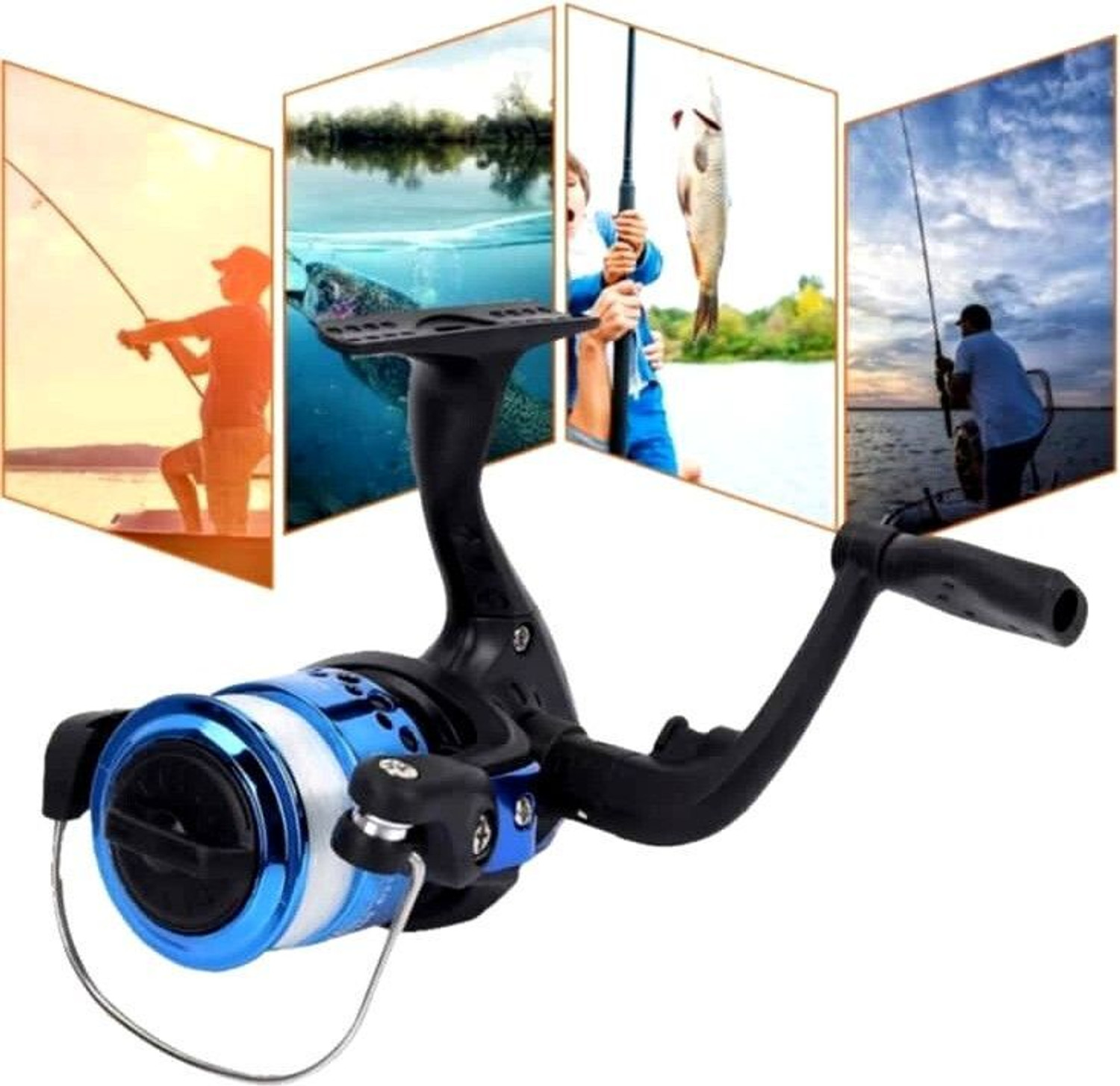 Image of SPILE telescope 7 feet fishing rod & reel with all meterial set 2.10 fiber Blue Fishing Rod