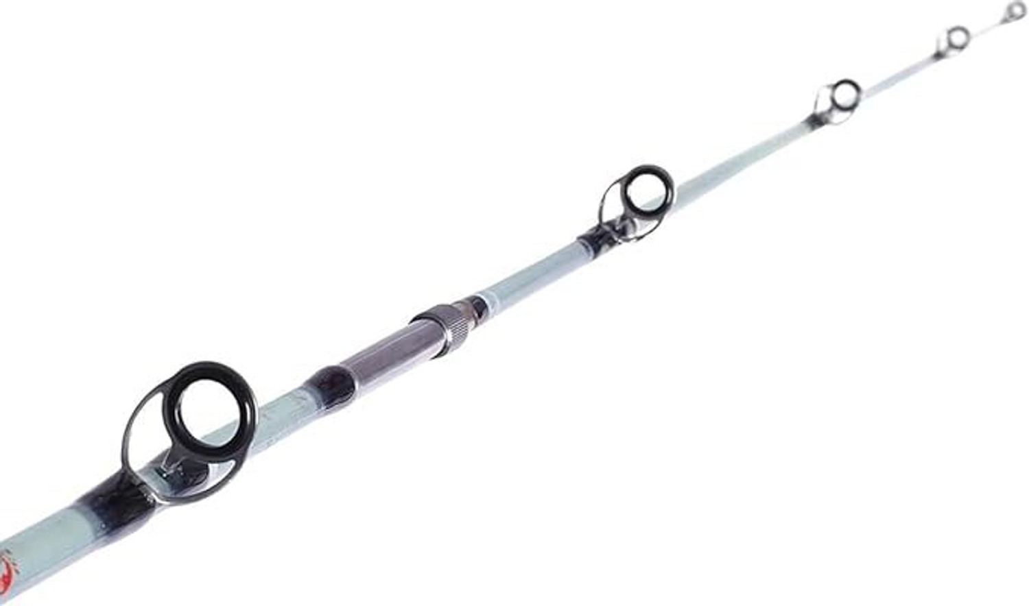 Image of ezzy Solid Section 8 Feet 2-Piece Detachable Spinning Rod, Durable, Lightweight New Supersolid8ft001 White Fishing Rod