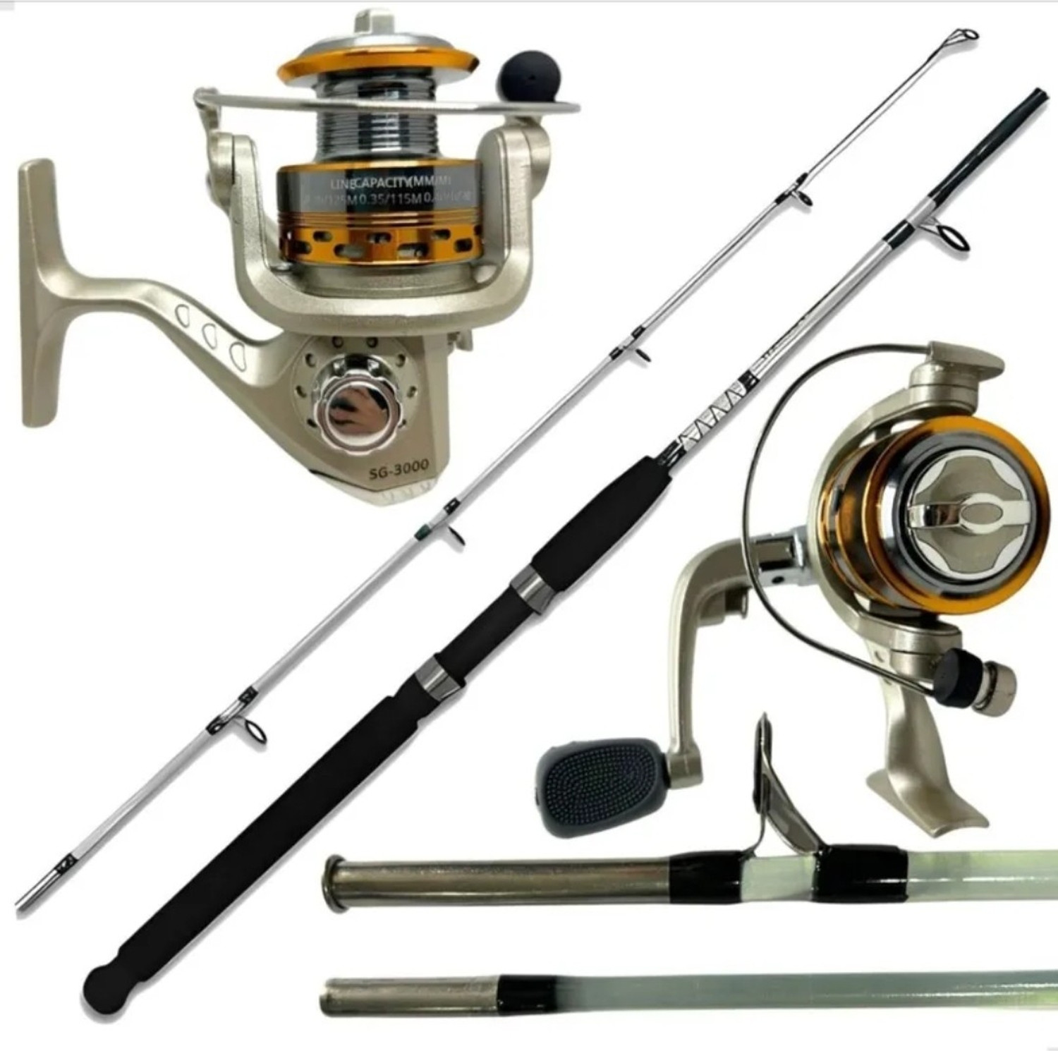 Image of Golden sharp Long rod or reels sg 3000 1502 White Fishing Rod