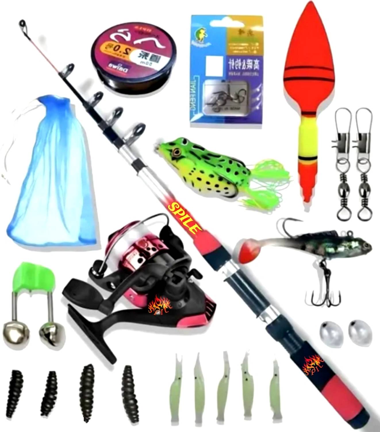 SPILE Ultimate Angle 7ft Fishing Combo Kit - Image 1