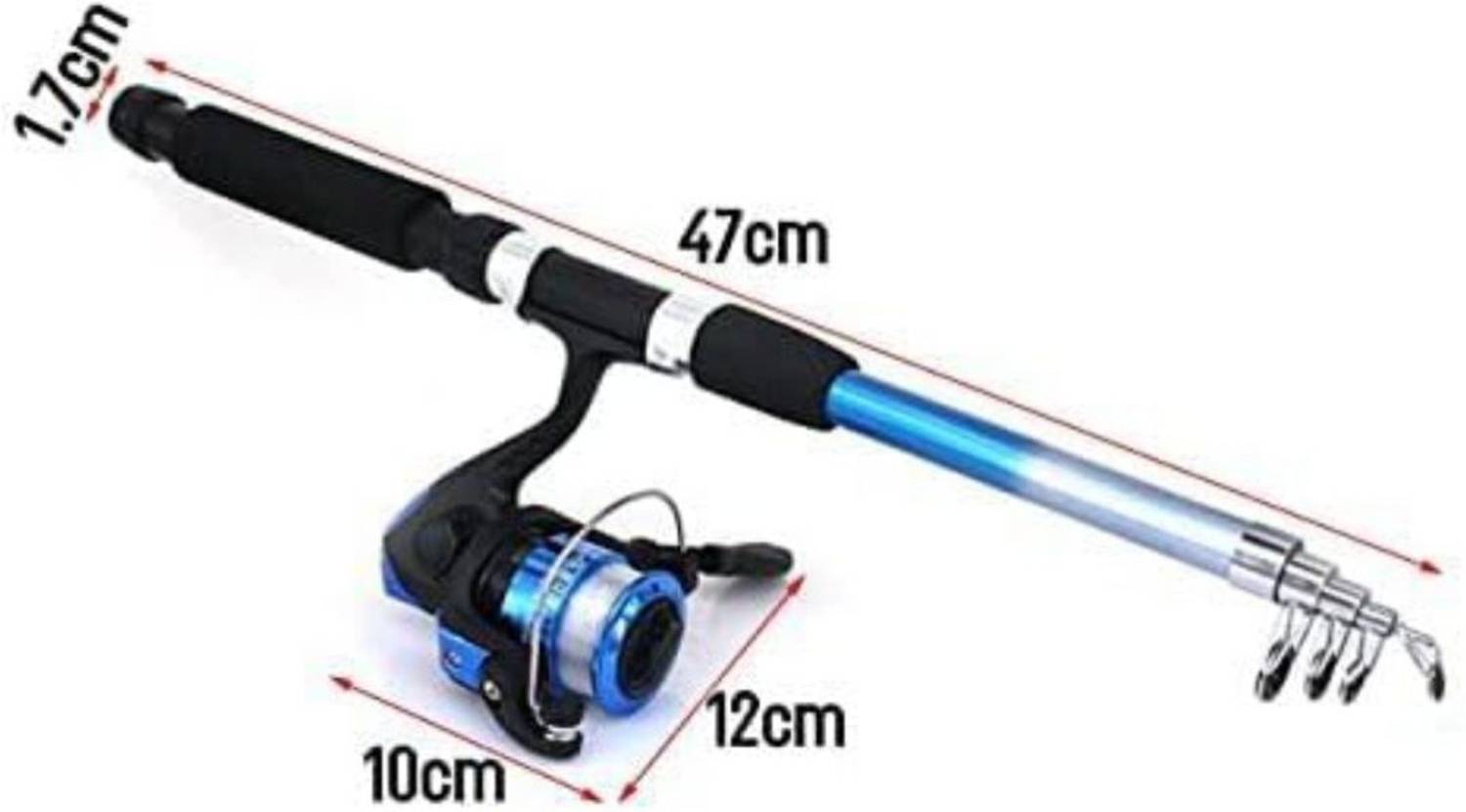 MR Shark 210 Blue Fishing Rod - Image 4