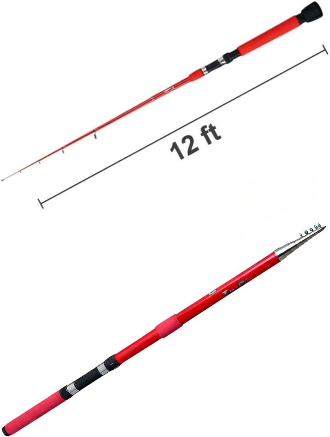 Jaal wala Portable Fishing Rod Telescopic Fishing Rod 12 Feet Red Fishing  Rod Price in India - Buy Jaal wala Portable Fishing Rod Telescopic Fishing  Rod 12 Feet Red Fishing Rod online