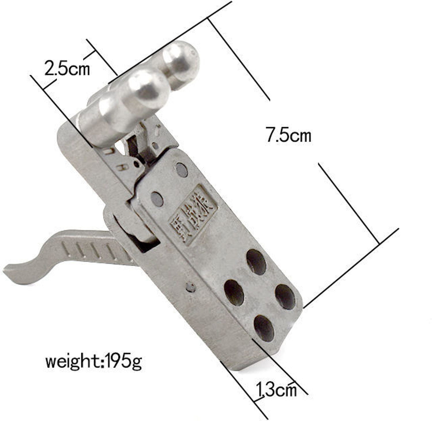 Image of Marksman DIY Slingshot Spreader Outdoor Slingshot Accessories Trigger Silver Fishing Rod