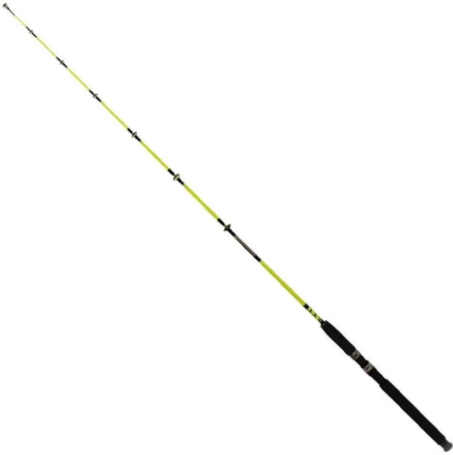 Abirs SolidStrike 6ft (180cm) Solid Fiberglass Fishing Rod – 2-Piece Heavy Duty SS-180-2P-GLS14 Multicolor Fishing Rod