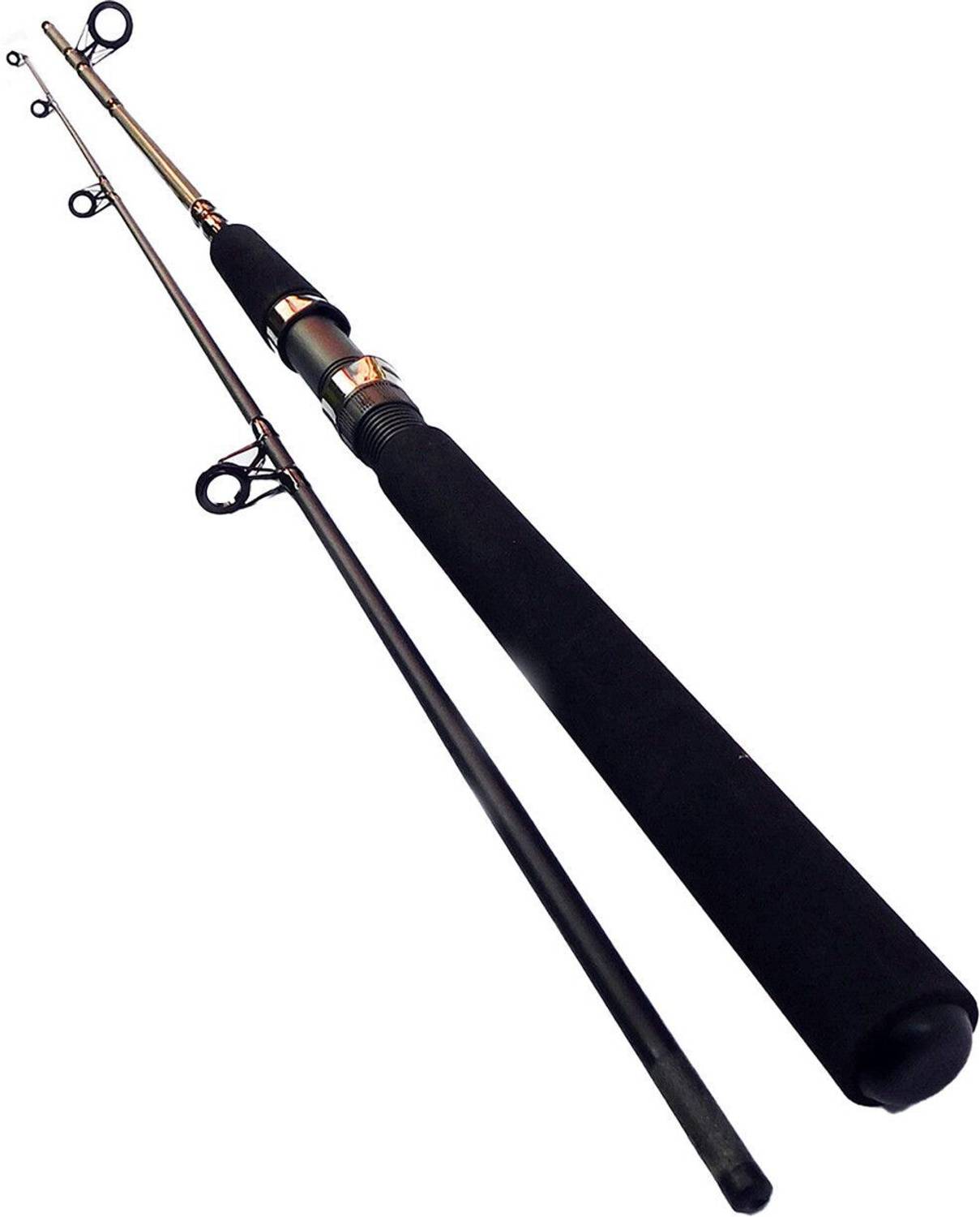Abirs 6 Feet (180 cm) Solid Fiber Fishing Rod – 2 Piece Detachable SFR-180-2P-WH92 Multicolor Fishing Rod