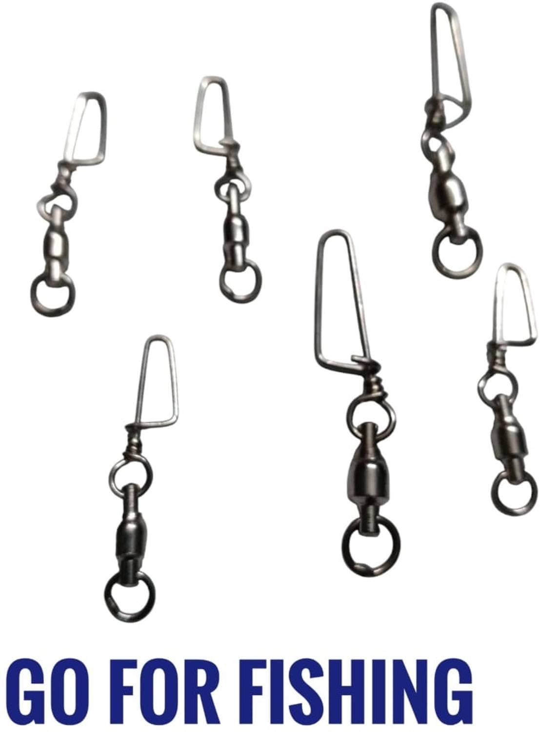 AGROFARM Silver6 Fly Fishing, Angling, Cast Fishing Snap Swivel