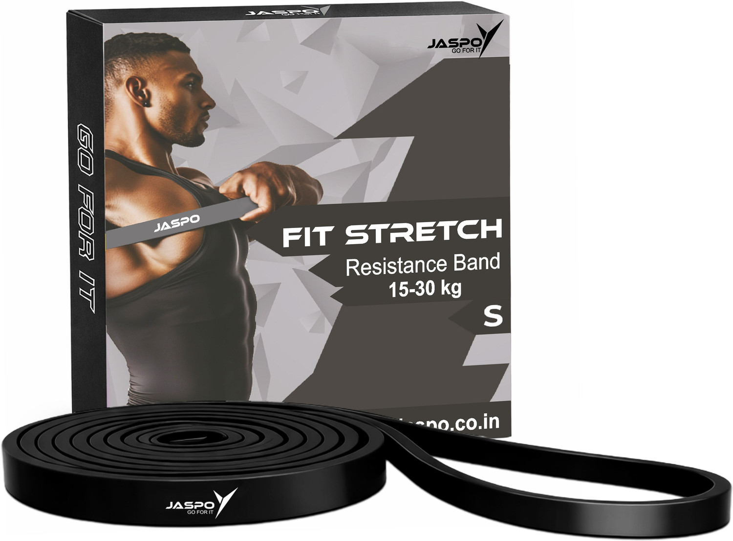 Image of Jaspo Heavy Duty Resistance Band for Strength Training, Fitness & Stretching(15-30 Kg) Resistance Band