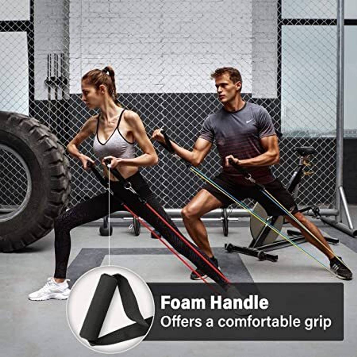 Ident 11 Piece Gym Power Resistance Band Set - Image 3