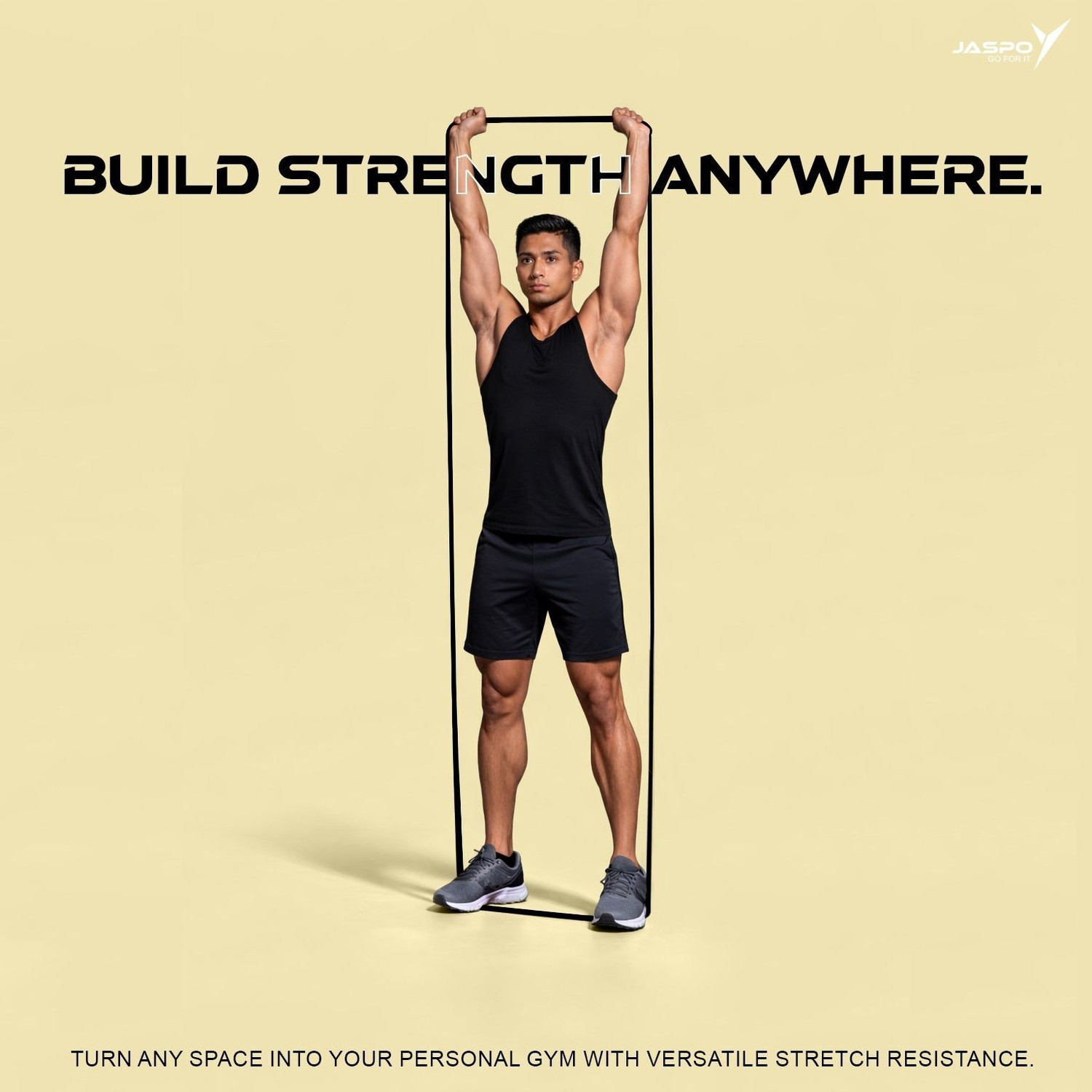 Image of Jaspo Heavy Duty Resistance Band for Strength Training, Fitness & Stretching(15-30 Kg) Resistance Band