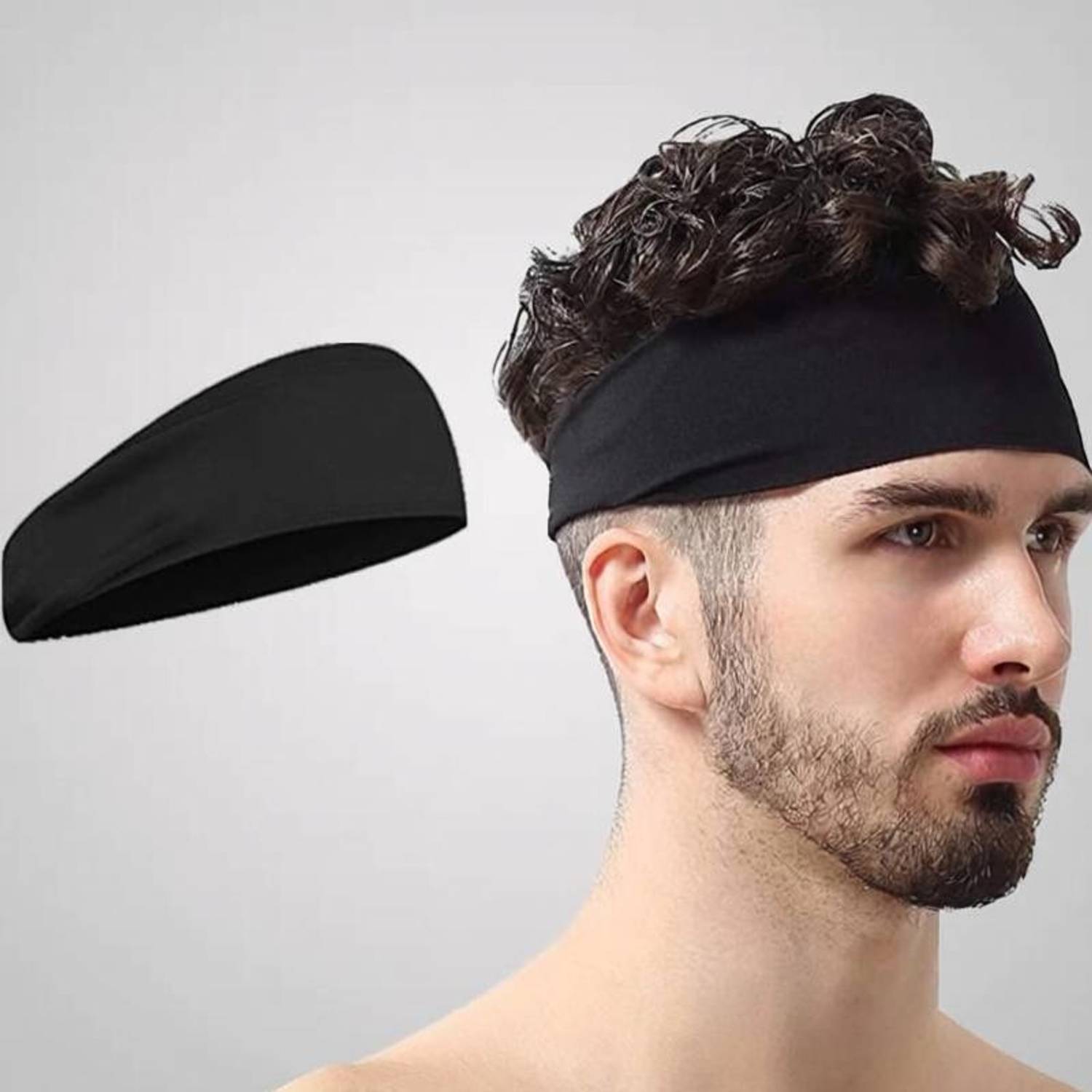 Bismaadh Men & Women Sweat Head Bands for Running, Sports Workout/Exercise Fitness Band