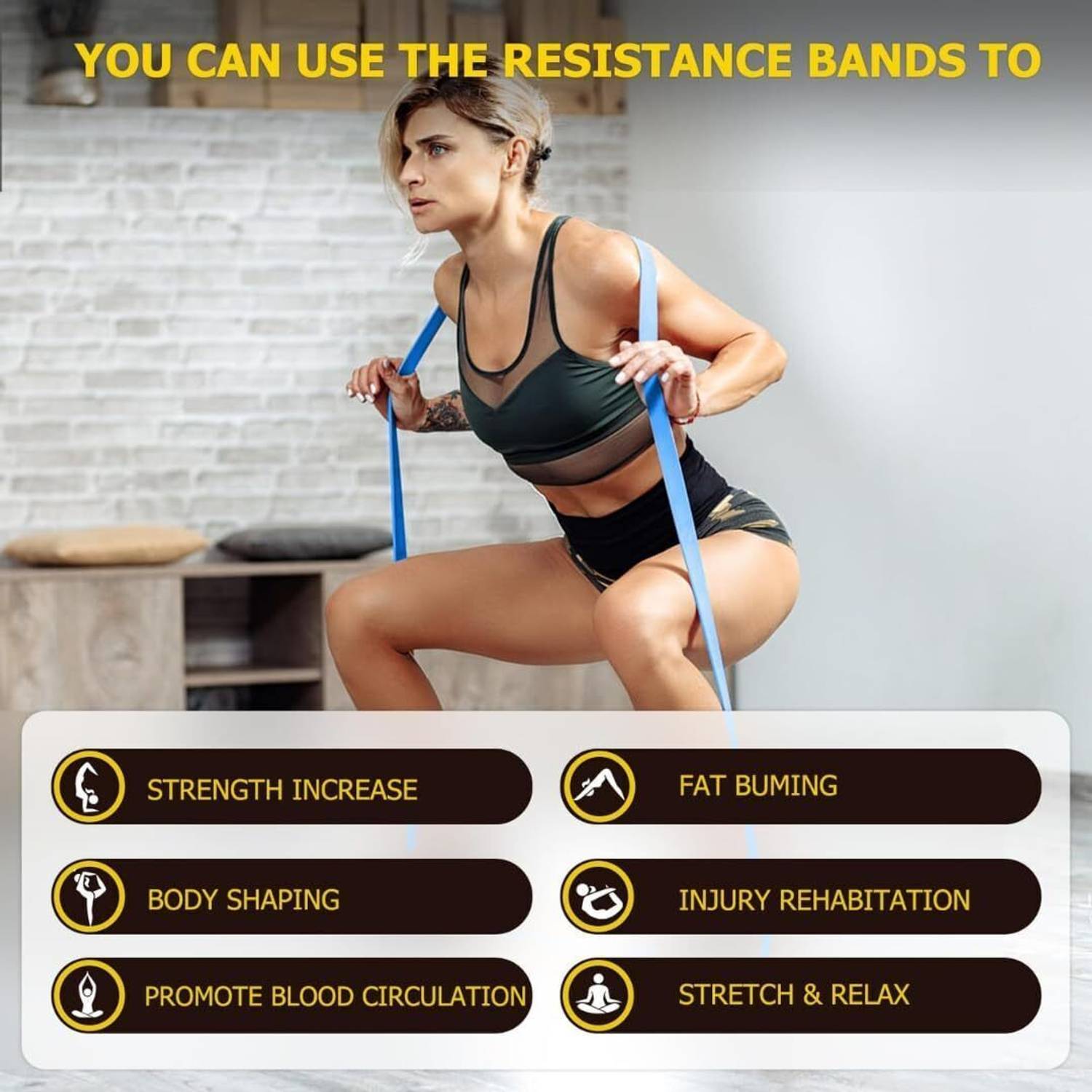 Wellesa Heavy Resistance Band (45-60kg) - Image 5