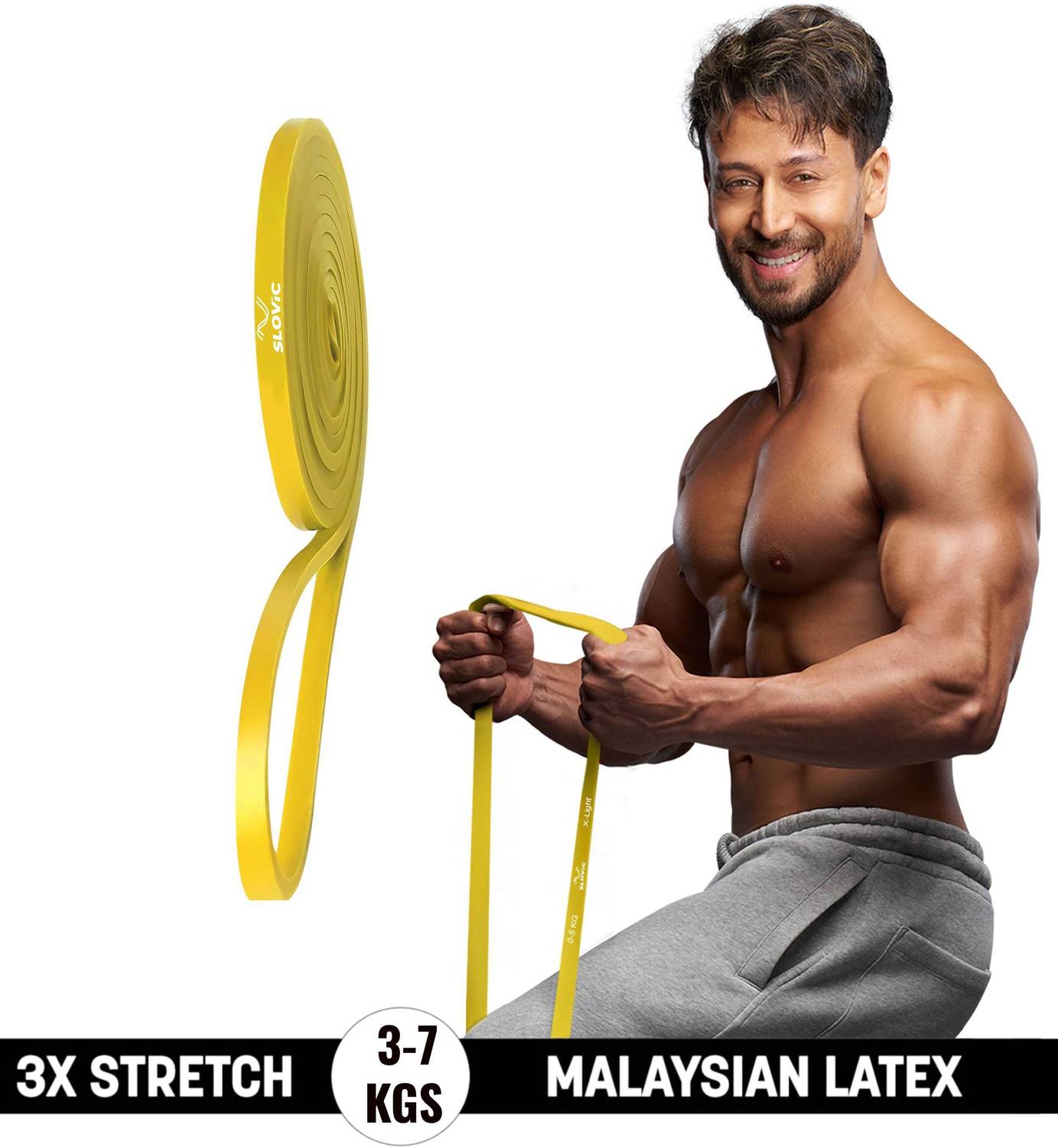 SLOVIC Home & Gym Fitness Band (3-7 kg)