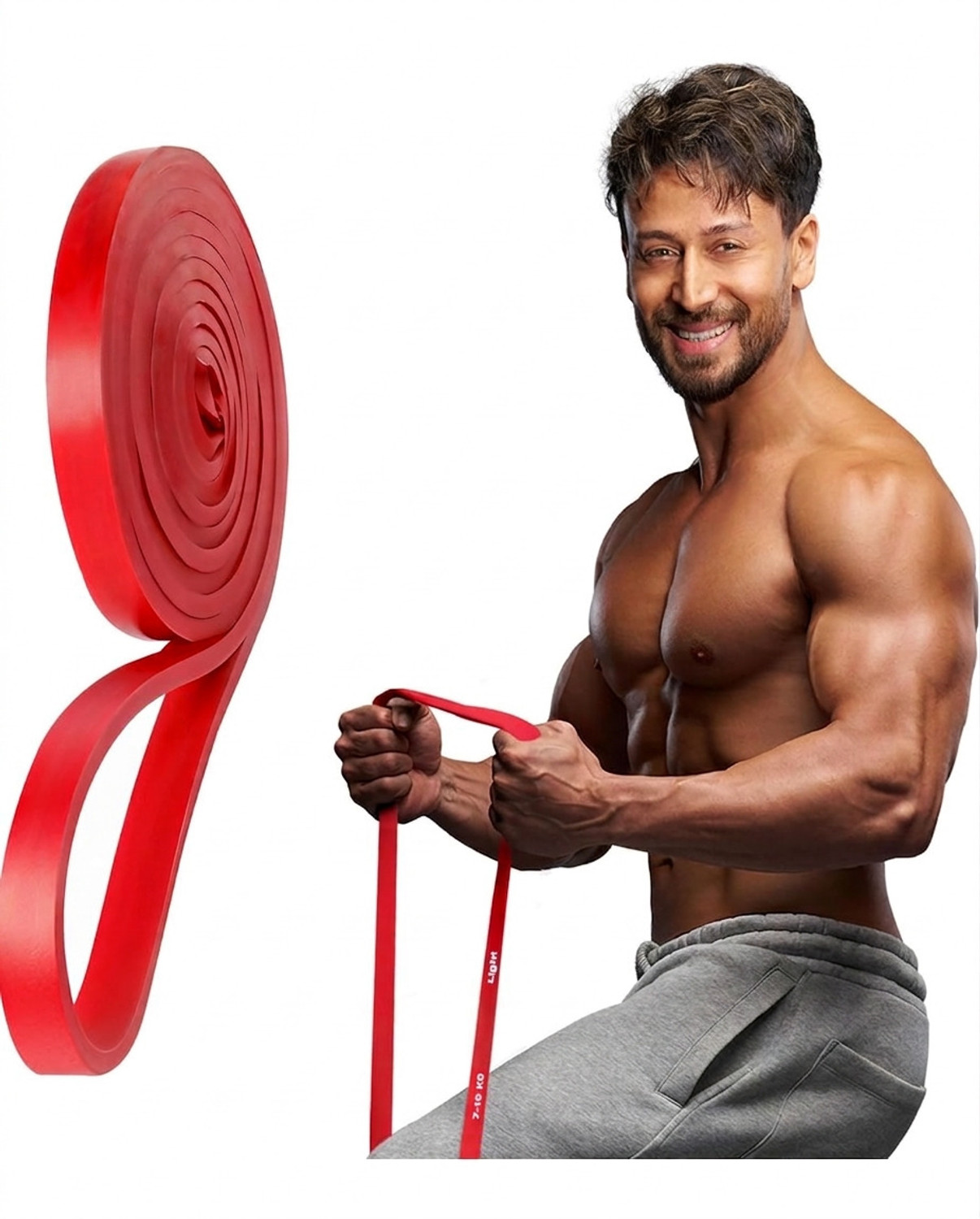 Image of ELORA Premium Resistance Band 7-15 KG for Workout, Yoga, Pull-Up Assist & Resistance Band