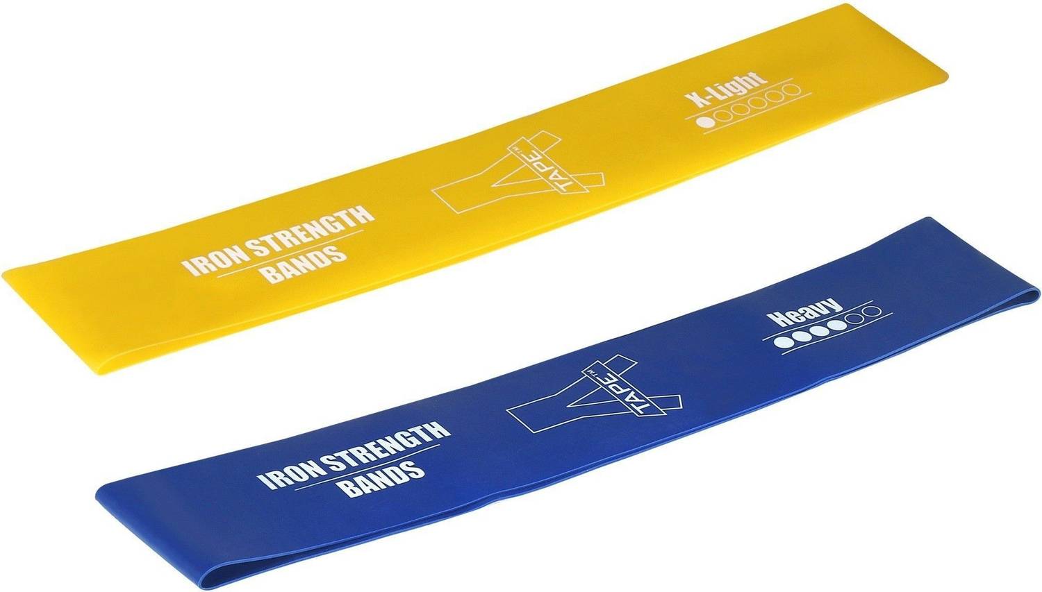Agam A-Tape Exercise Sports Loop Band, (Pack Of 2, Yellow | Blue) Resistance Band Fitness Band