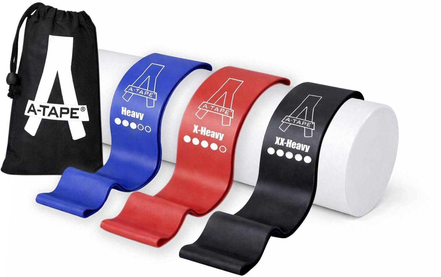 Agam A-Tape Exercise Sports Loop Band | (Pack Of 3, Black, Red & Blue) Fitness Band