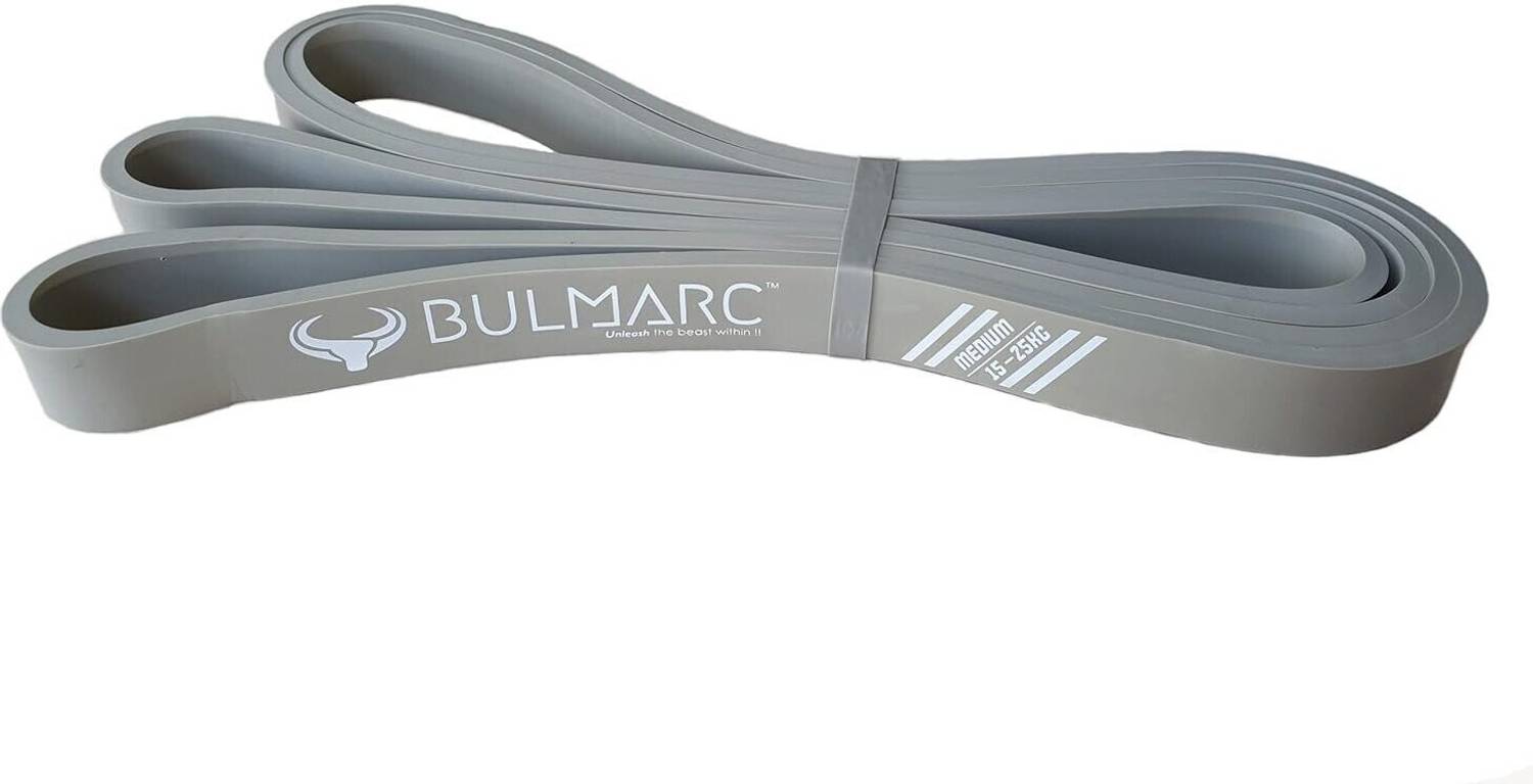Bulmarc MEDIUM Grey Pull Up Resistance Band Fitness Band