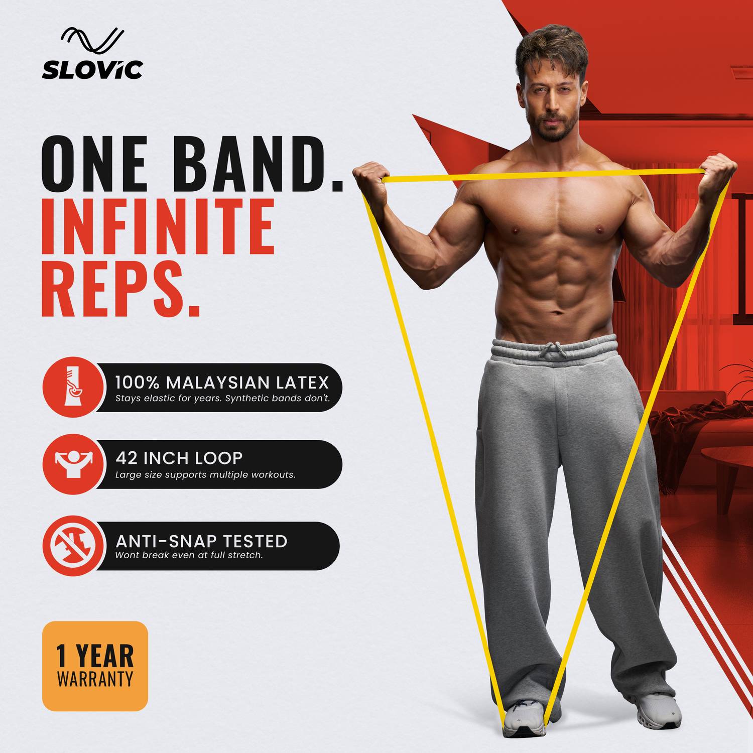 SLOVIC Home & Gym Fitness Band (3-7 kg) - Image 2
