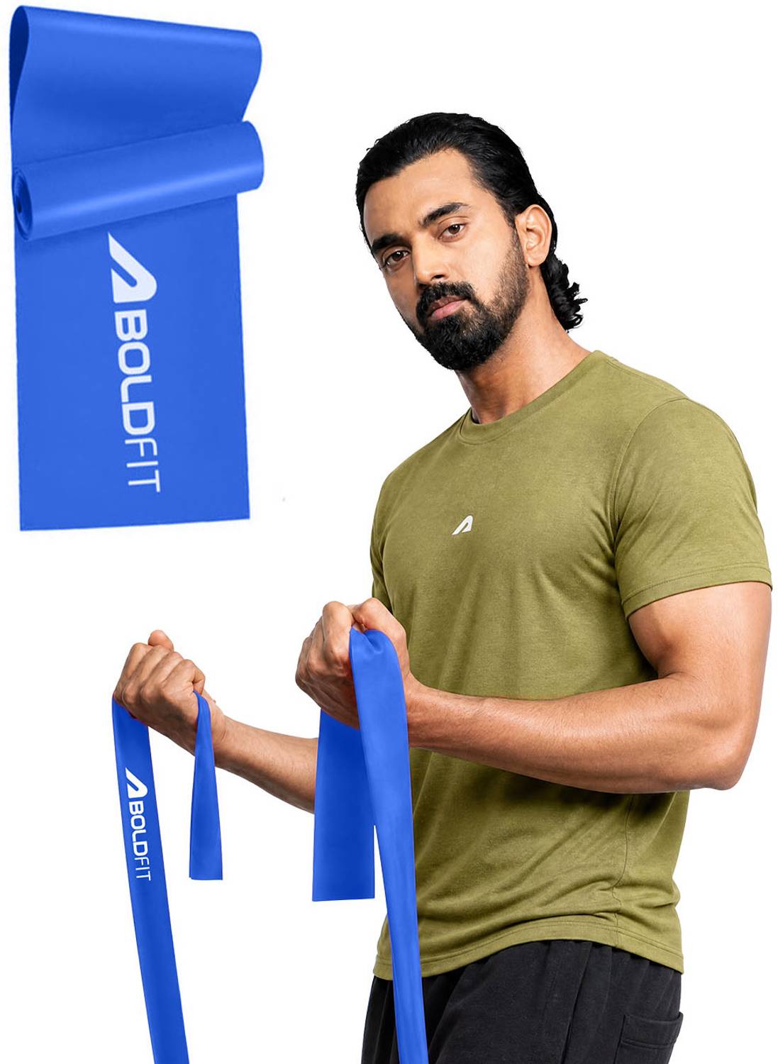 BOLDFIT Resistance Bands Stretch Band Exercise Band Gym Band Stretch Band for Gym Fitness Band